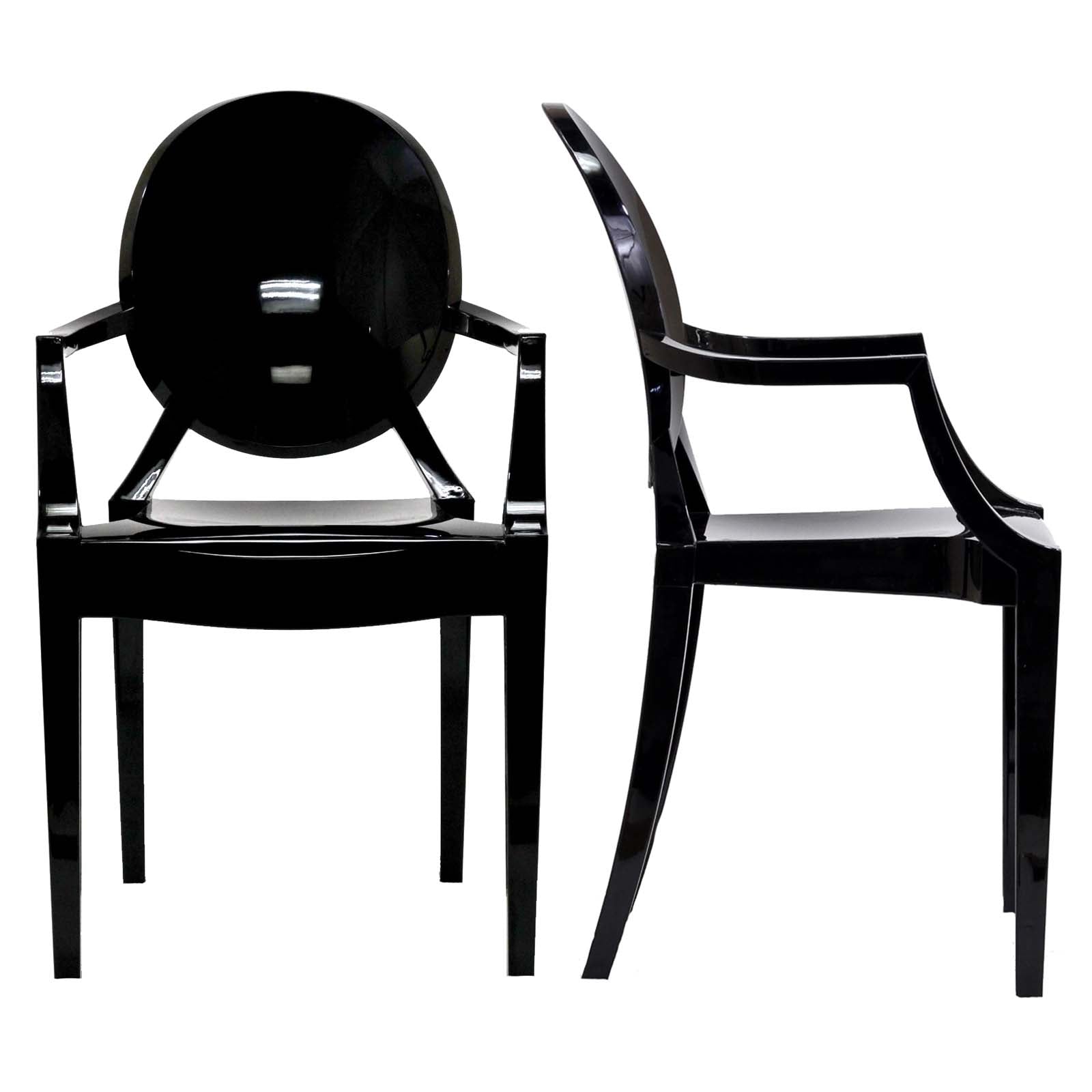 Modway Dining Chairs - Casper Dining Armchairs Set of 2 Black