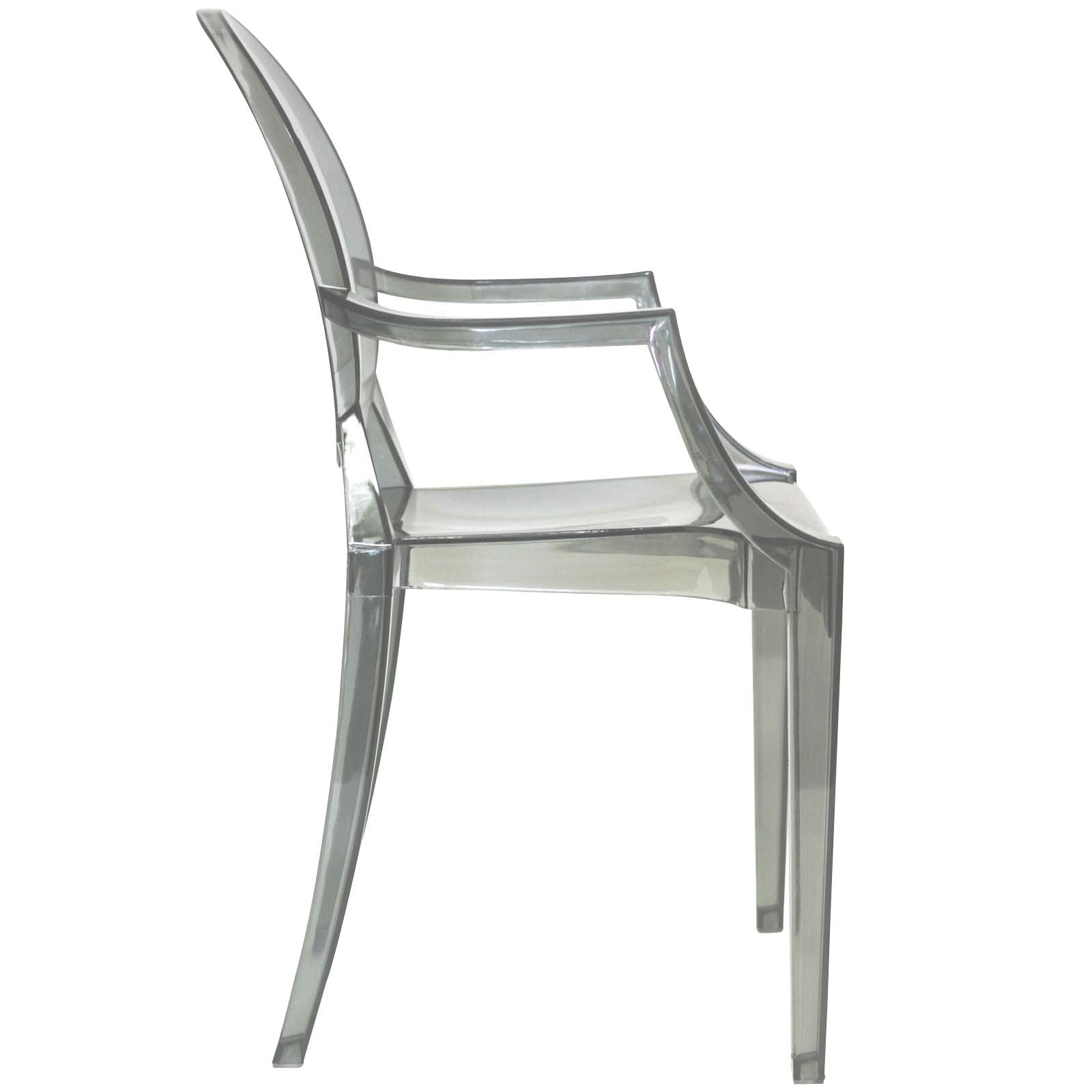 Modway Dining Chairs - Casper Dining Armchairs Smoke (Set of 2)
