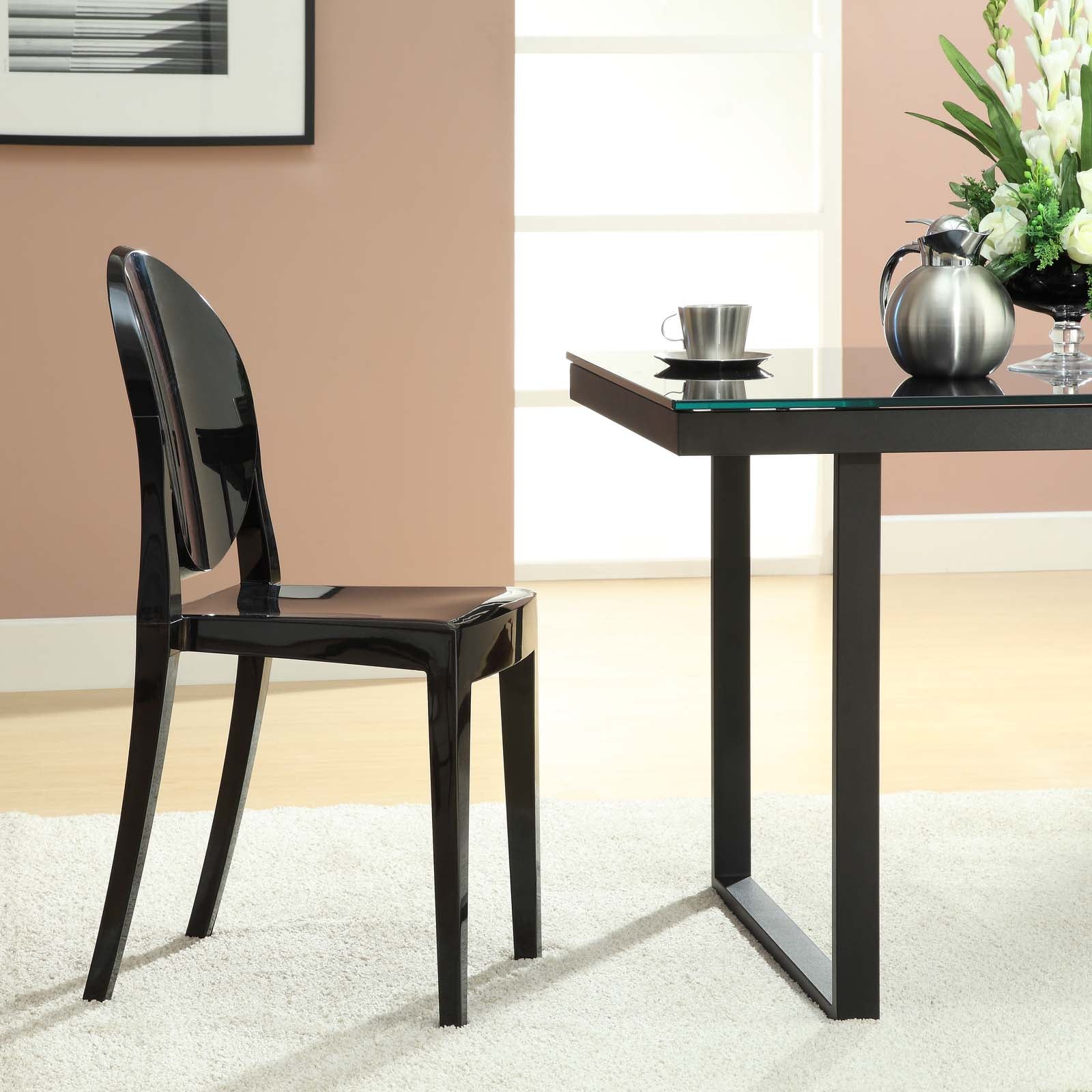 Modway Dining Chairs - Casper Dining Chairs Set of 2 Black