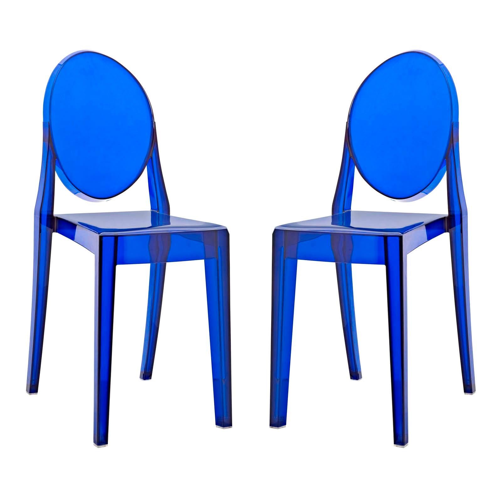 Modway Dining Chairs - Casper Dining Chairs Set Of 2 Blue