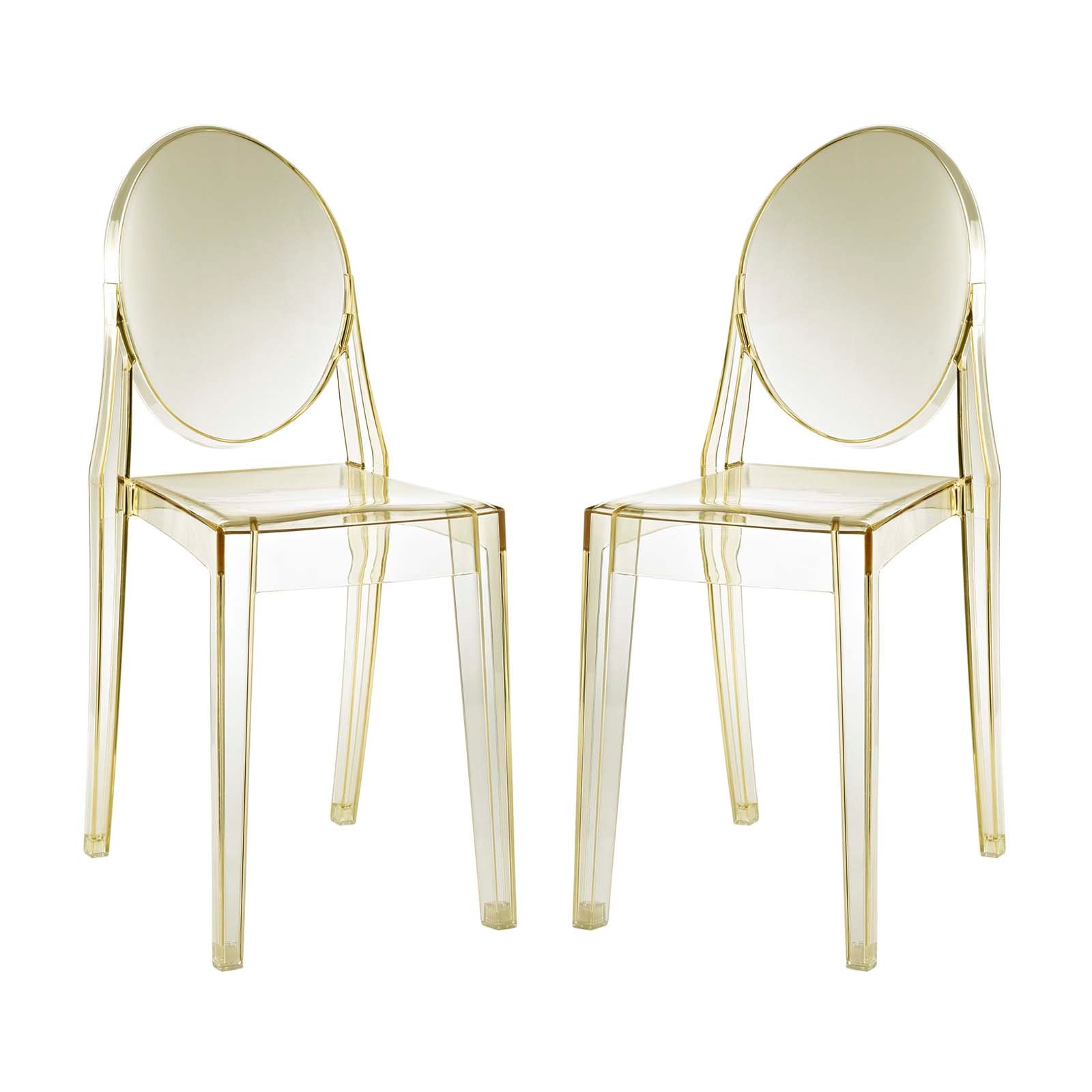 Modway Dining Chairs - Casper Dining Chairs Set Of 2 Yellow