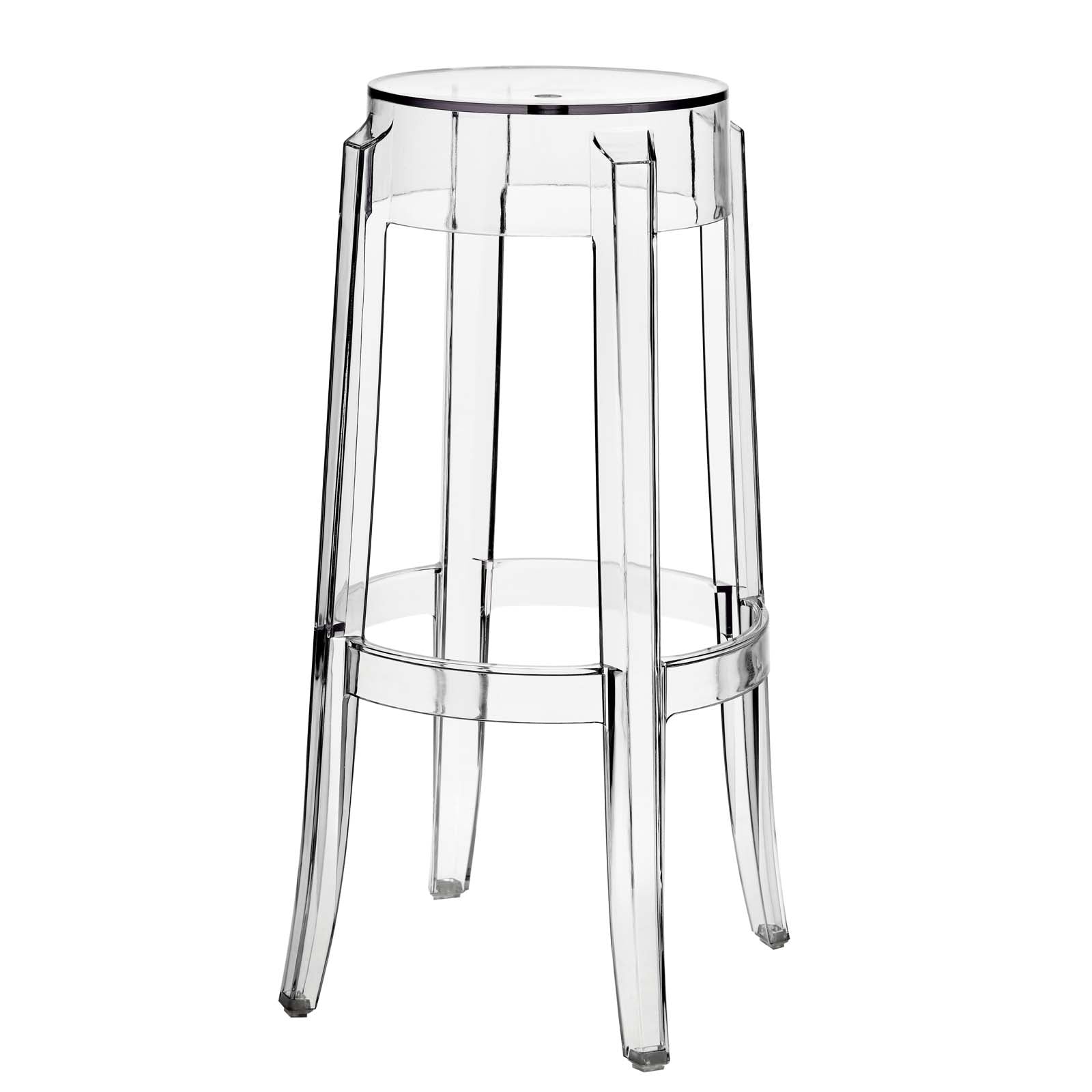 Modway Barstools - Casper Bar Stool Clear (Set of 2)