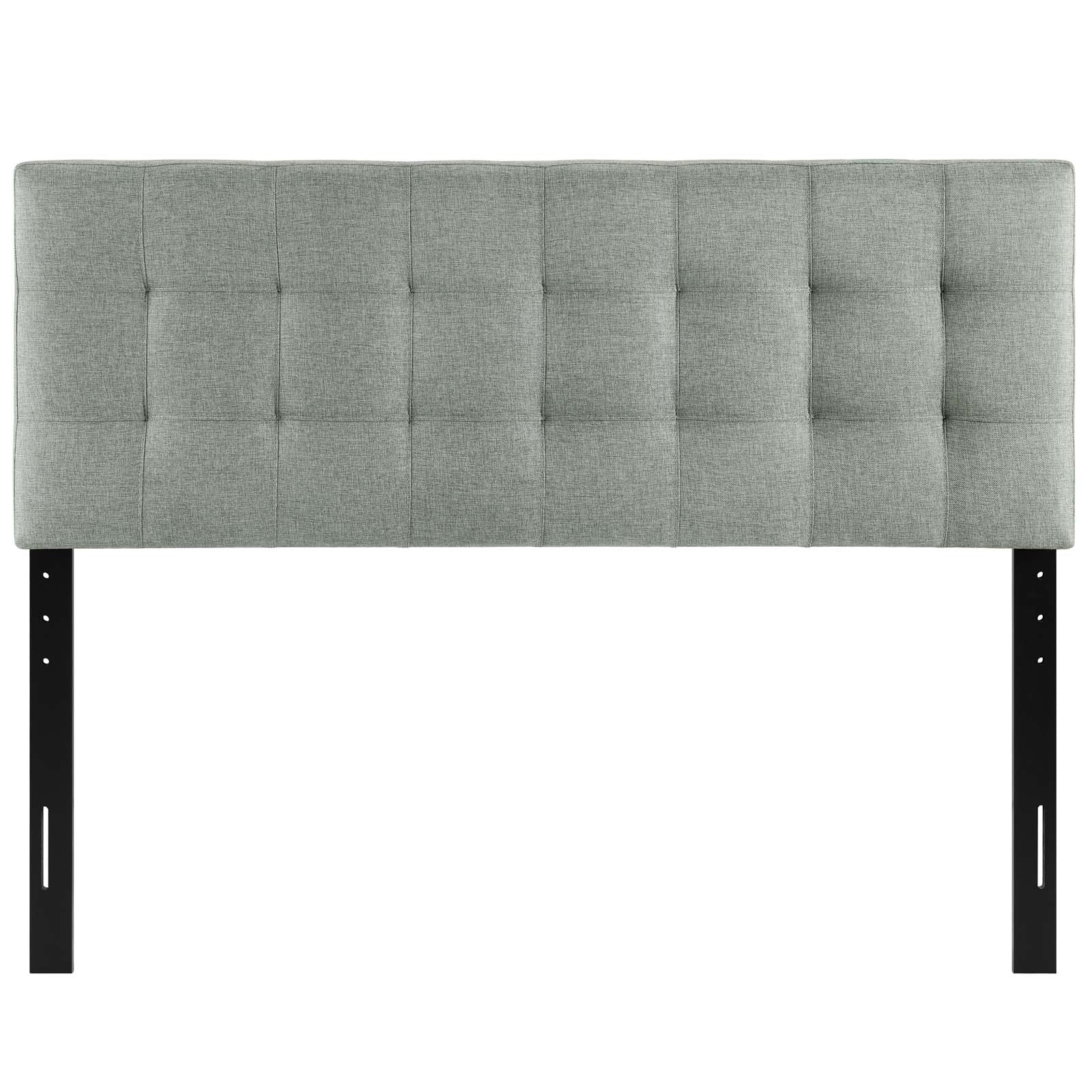 Modway Headboards - Lily Queen Upholstered Fabric Headboard Gray