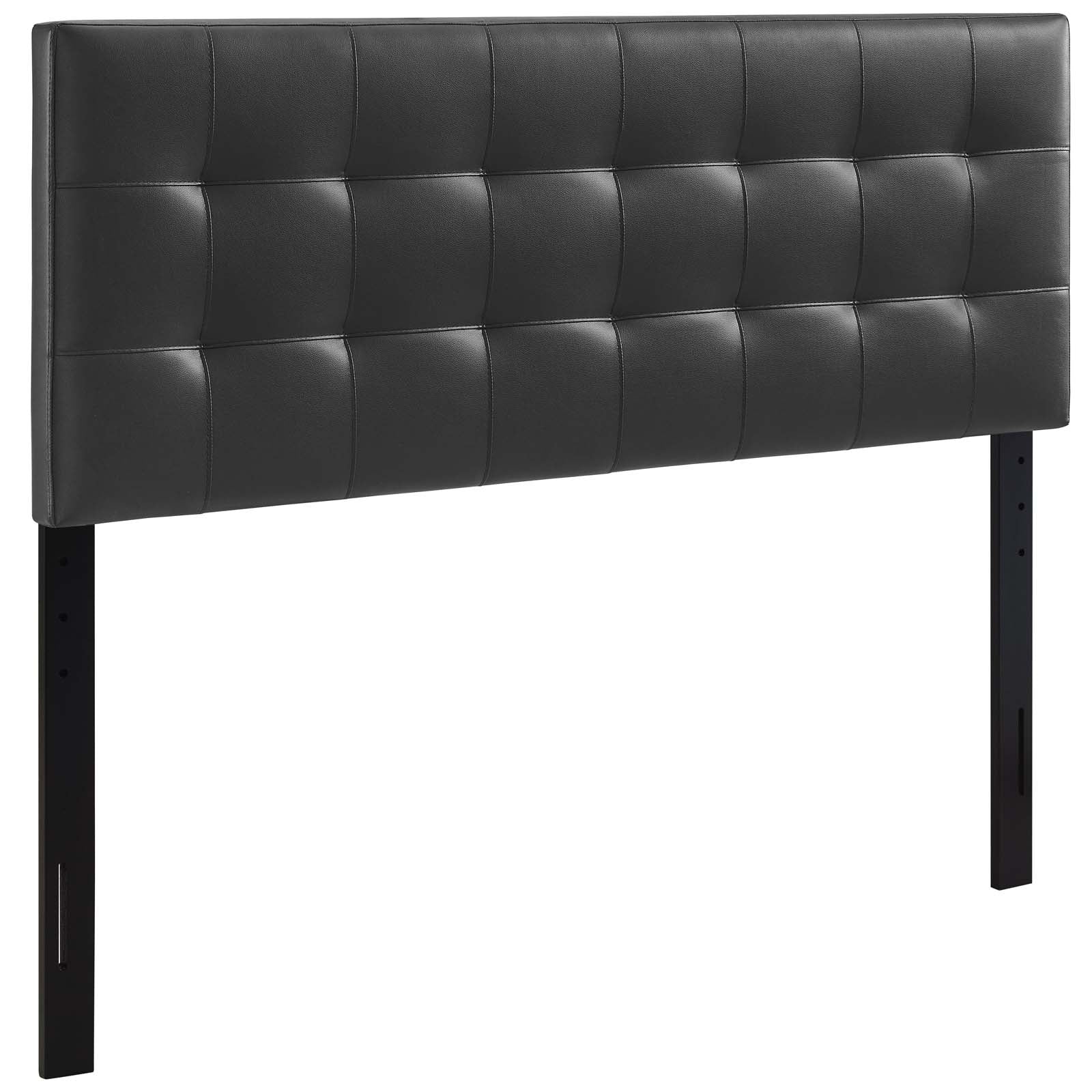 Modway Headboards - Lily Queen Upholstered Vinyl Headboard Black