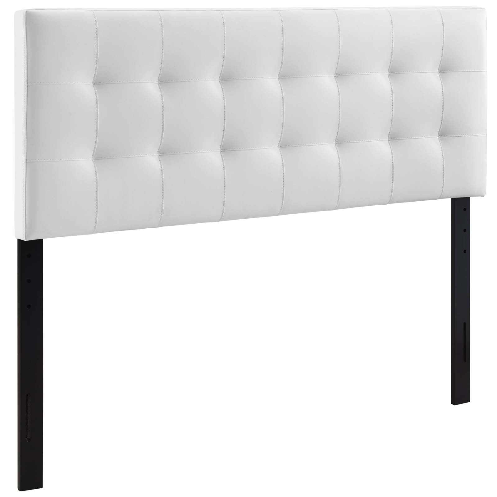 Modway Headboards - Lily Queen Upholstered Vinyl Headboard White