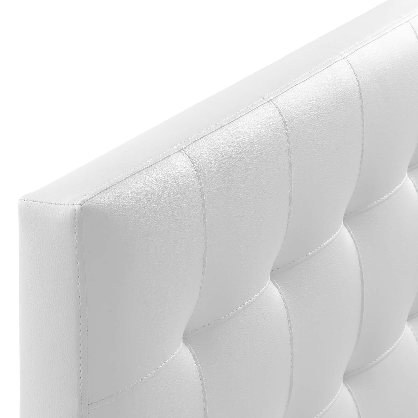 Modway Headboards - Lily Queen Upholstered Vinyl Headboard White