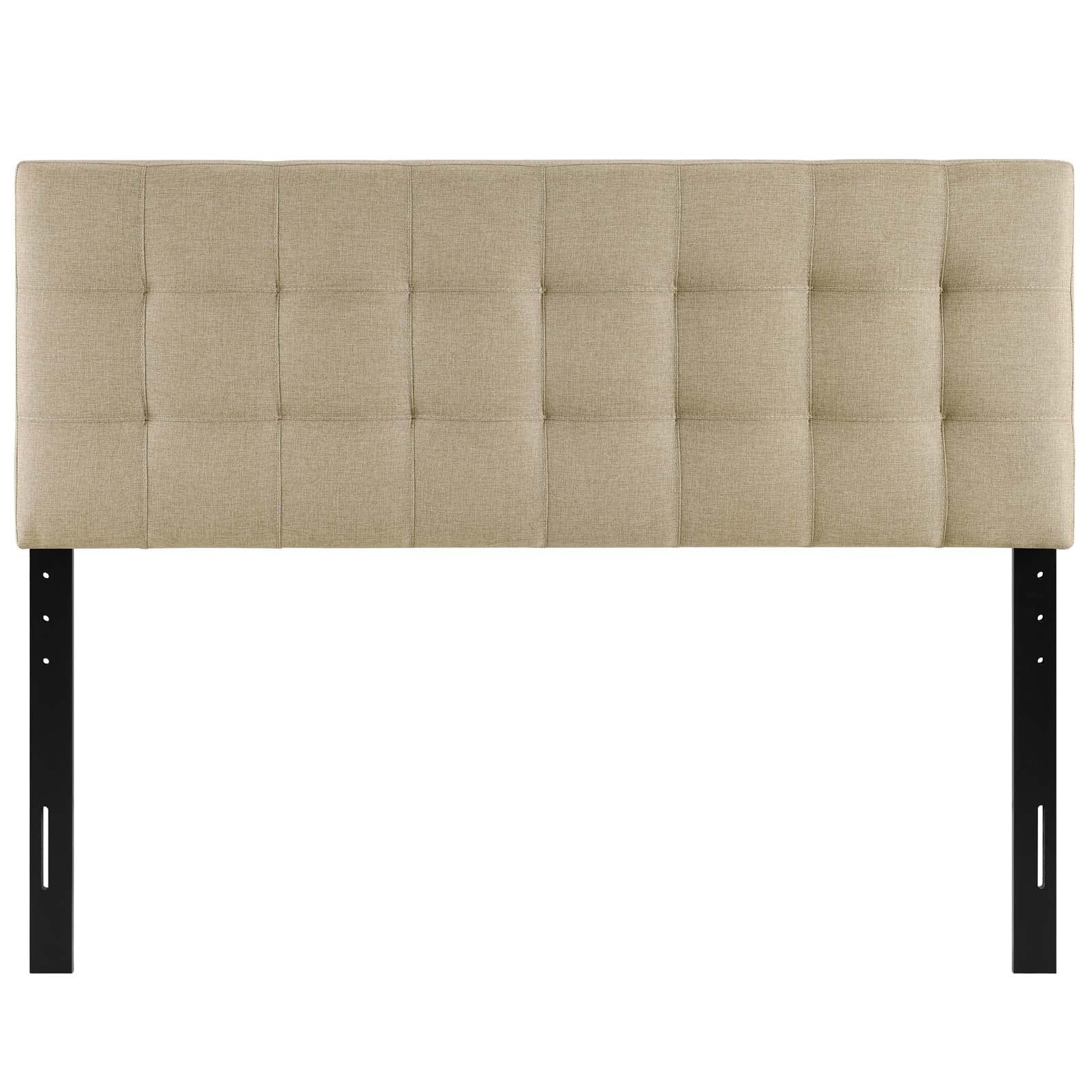 Modway Headboards - Lily King Upholstered Fabric Headboard Beige