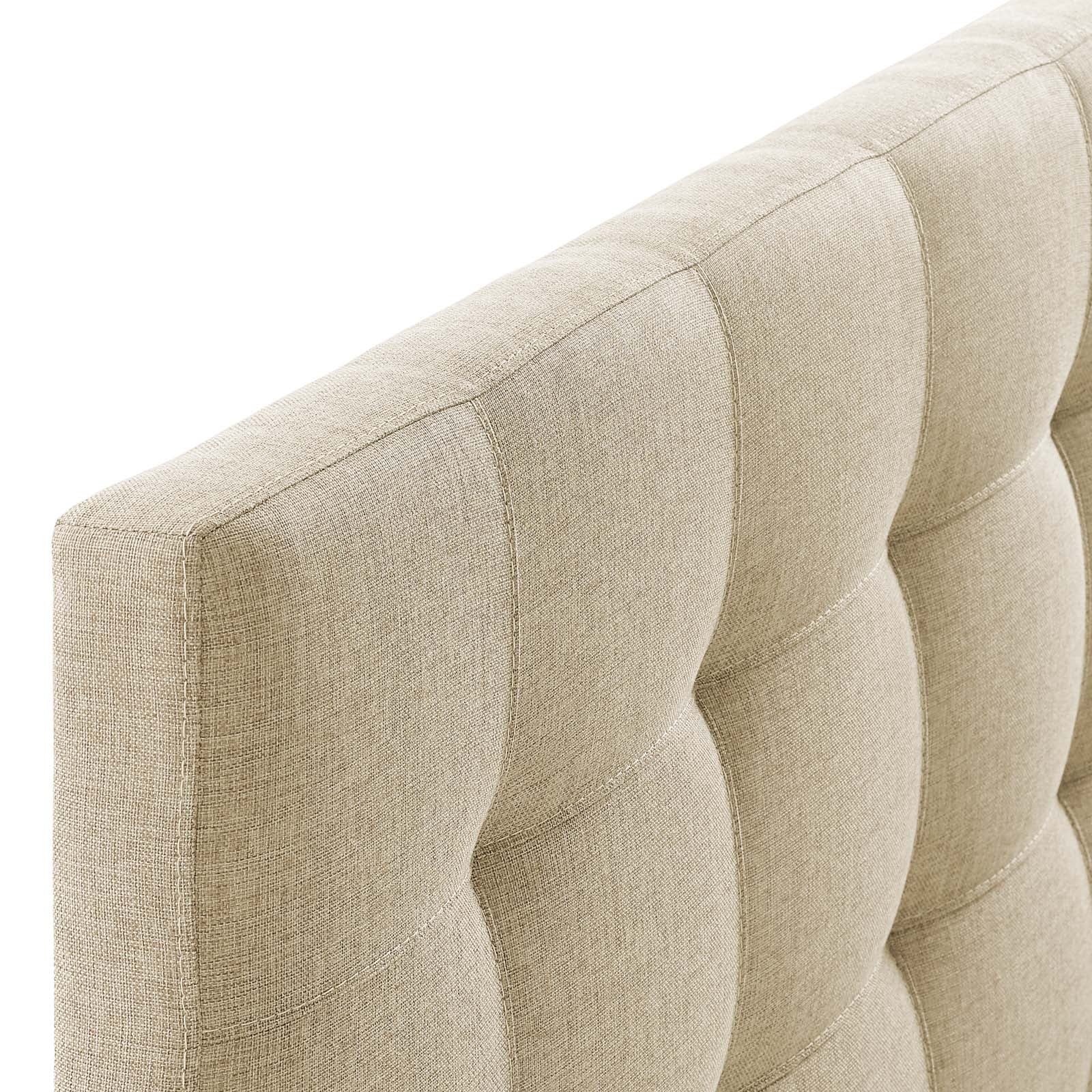 Modway Headboards - Lily King Upholstered Fabric Headboard Beige
