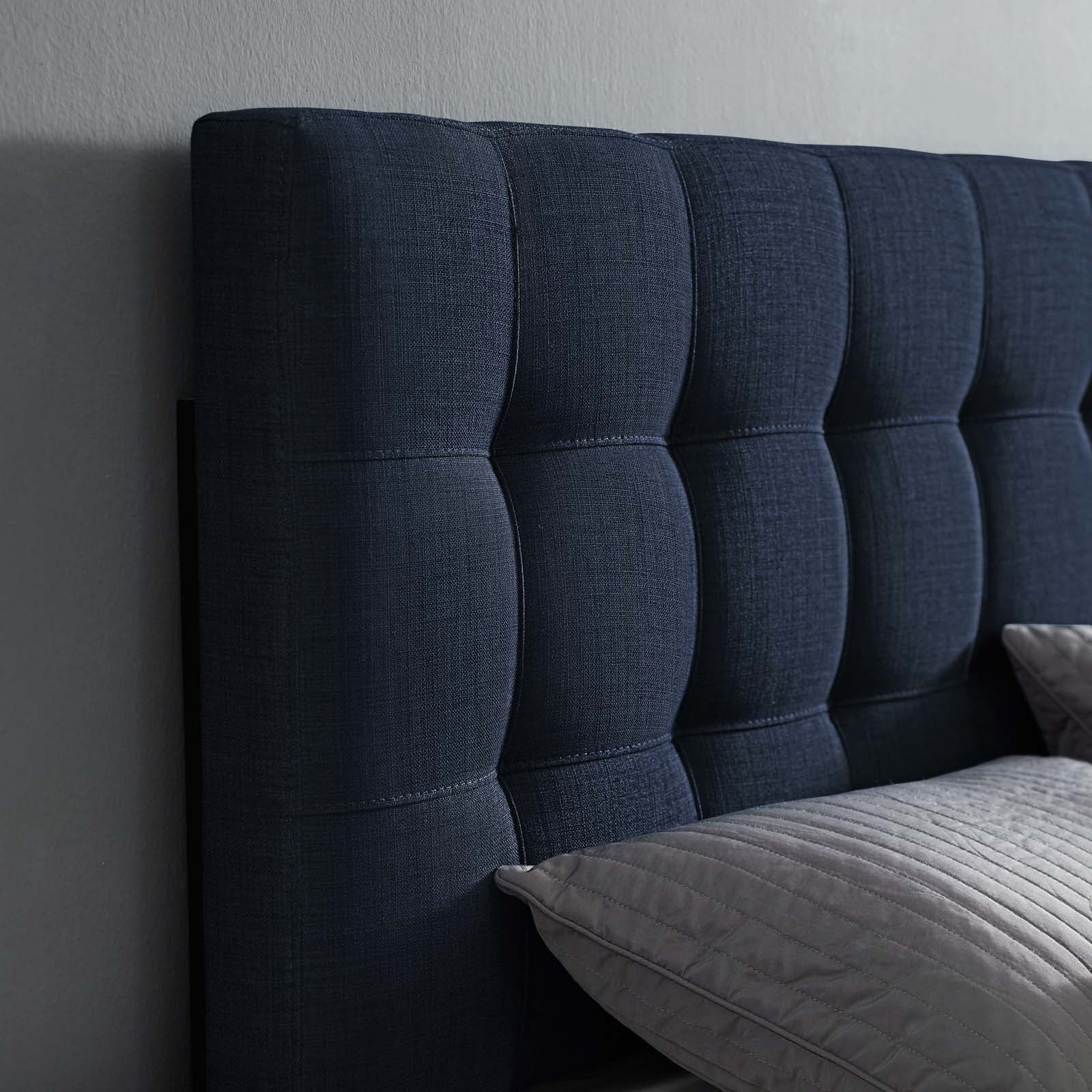 Modway Headboards - Lily King Upholstered Fabric Headboard Navy