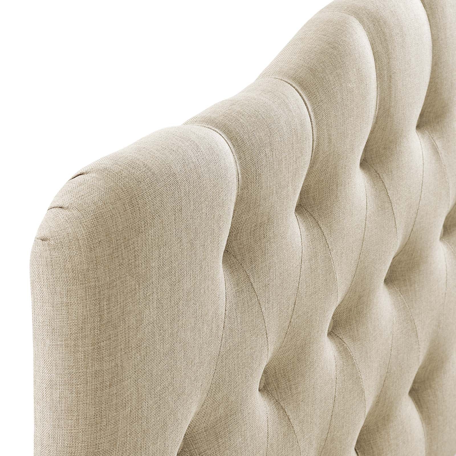 Modway Headboards - Annabel Queen Upholstered Fabric Headboard Beige