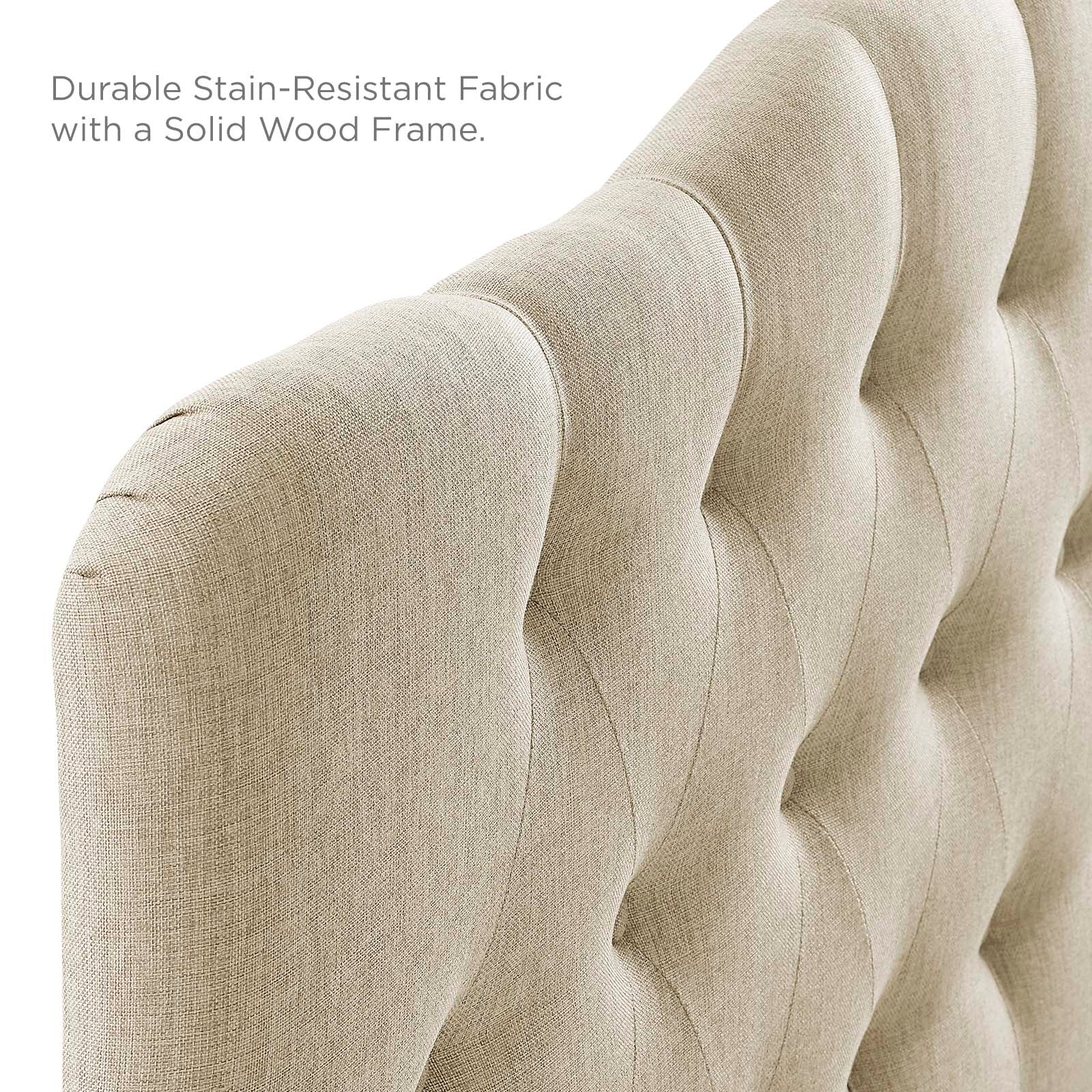 Modway Headboards - Annabel Queen Upholstered Fabric Headboard Beige