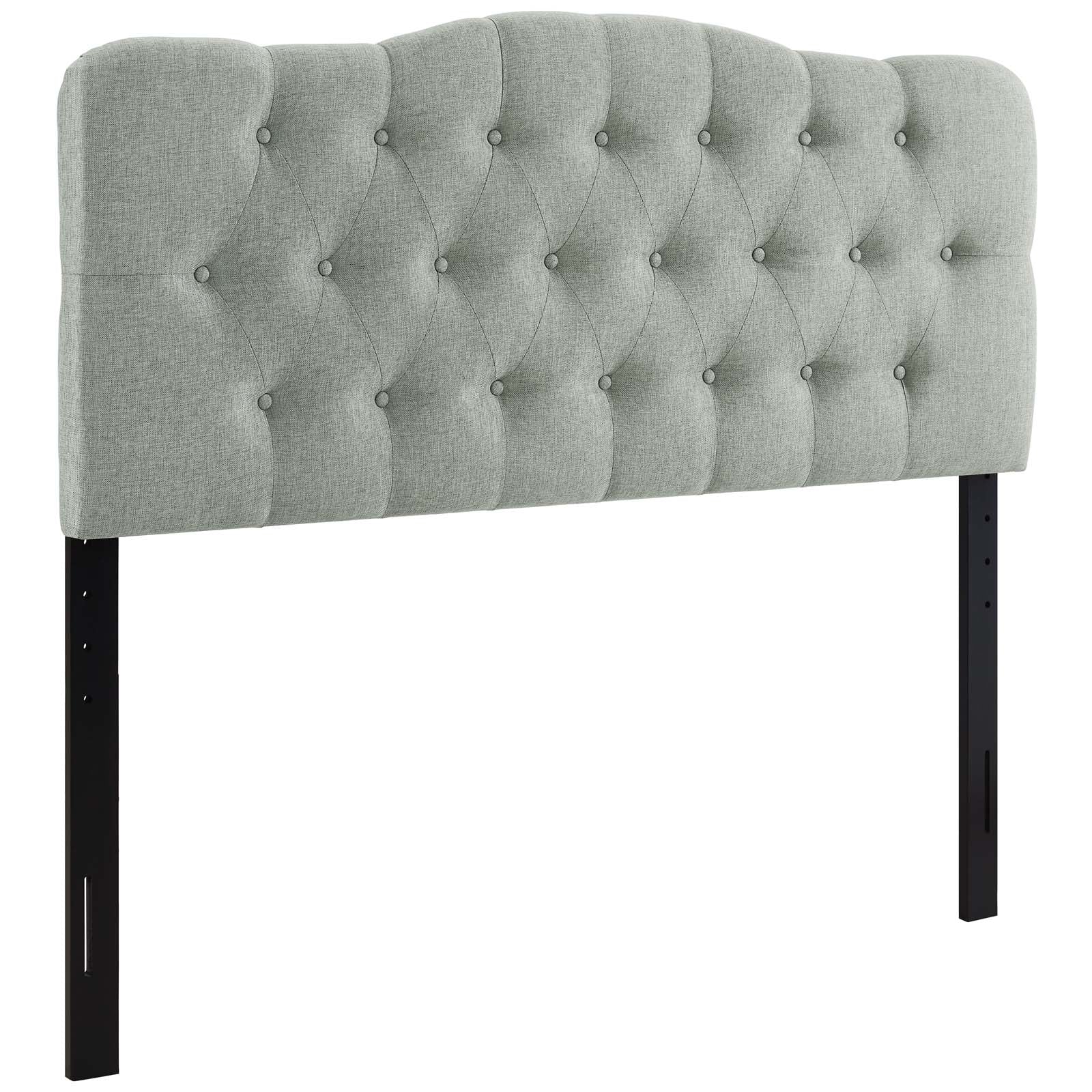 Modway Headboards - Annabel Queen Upholstered Fabric Headboard Gray