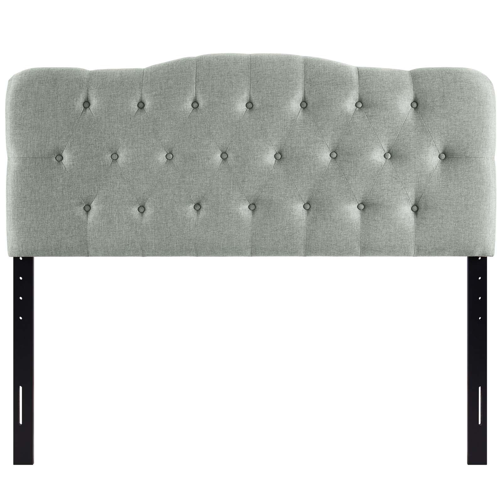 Modway Headboards - Annabel Queen Upholstered Fabric Headboard Gray