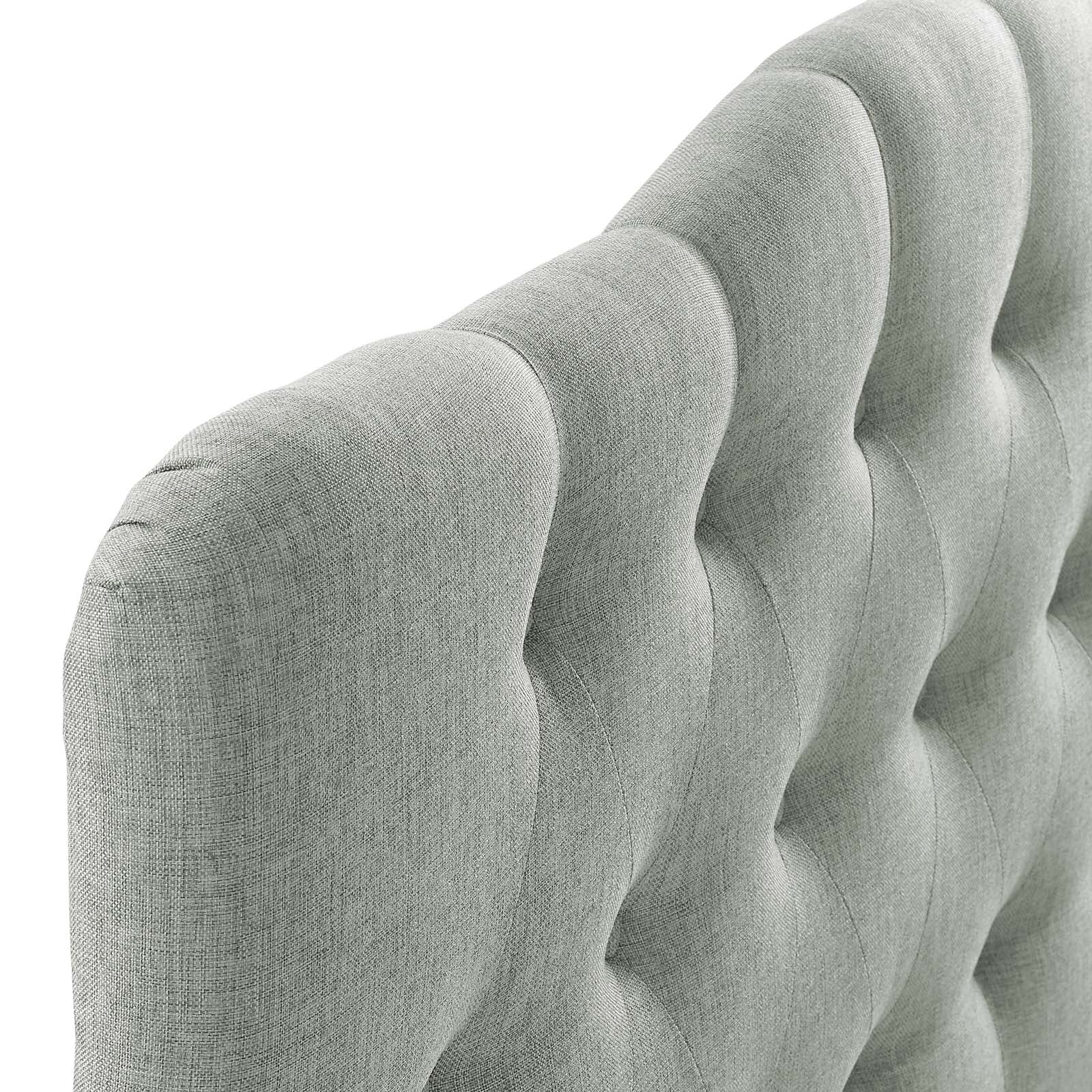 Modway Headboards - Annabel Queen Upholstered Fabric Headboard Gray