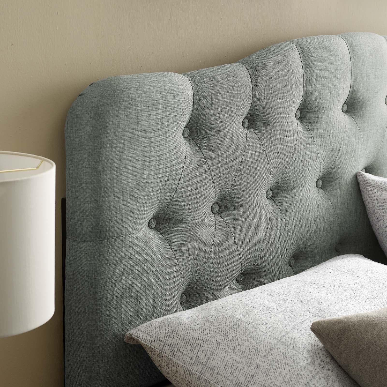 Modway Headboards - Annabel Queen Upholstered Fabric Headboard Gray