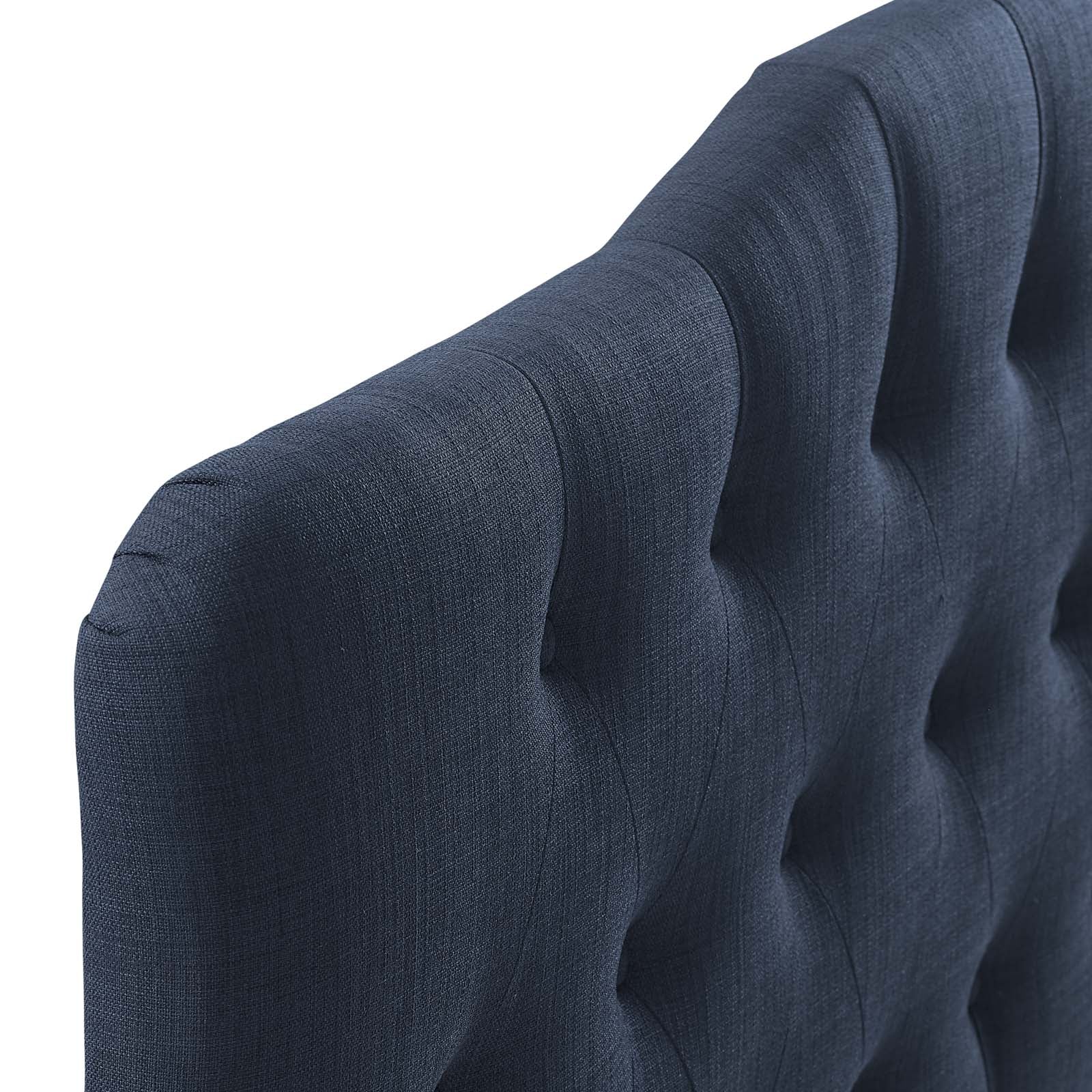 Modway Headboards - Annabel Queen Upholstered Fabric Headboard Navy