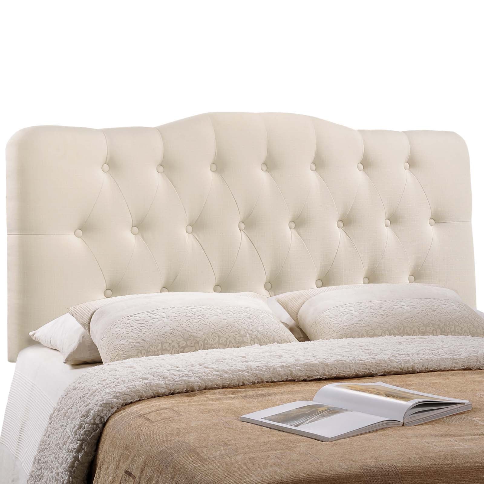 Modway Headboards - Annabel Full Upholstered Fabric Headboard Ivory