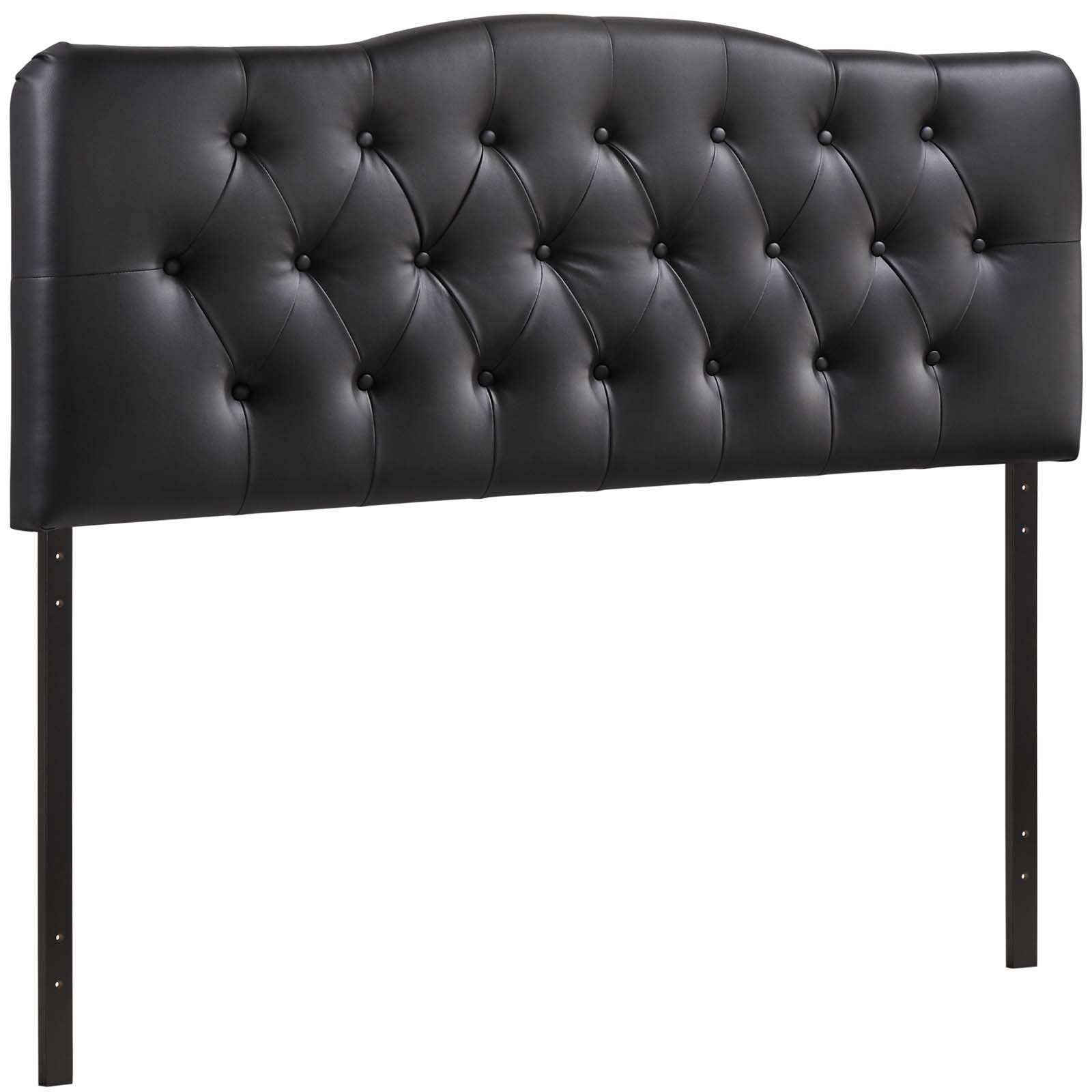 Modway Headboards - Annabel Full Upholstered Vinyl Headboard Black