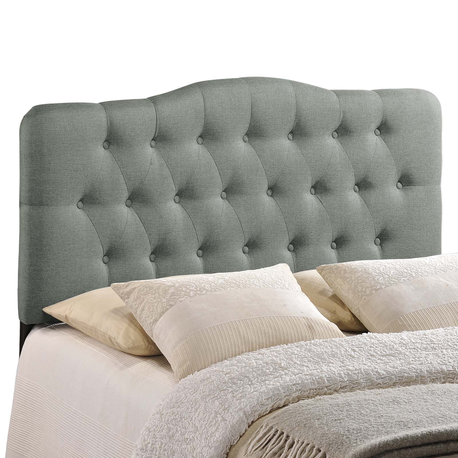 Modway Headboards - Annabel King Upholstered Fabric Headboard Gray