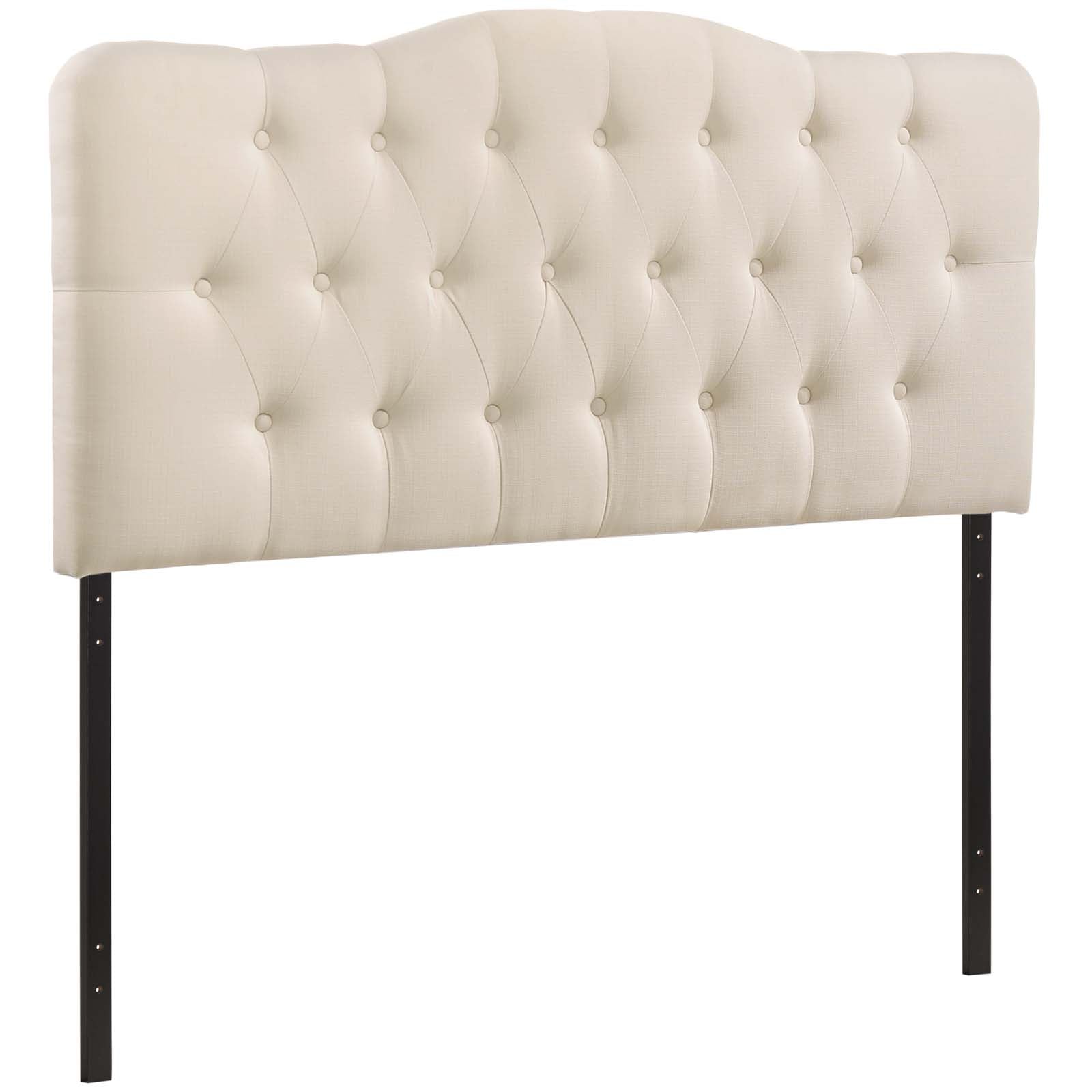 Modway Headboards - Annabel King Upholstered Fabric Headboard Ivory