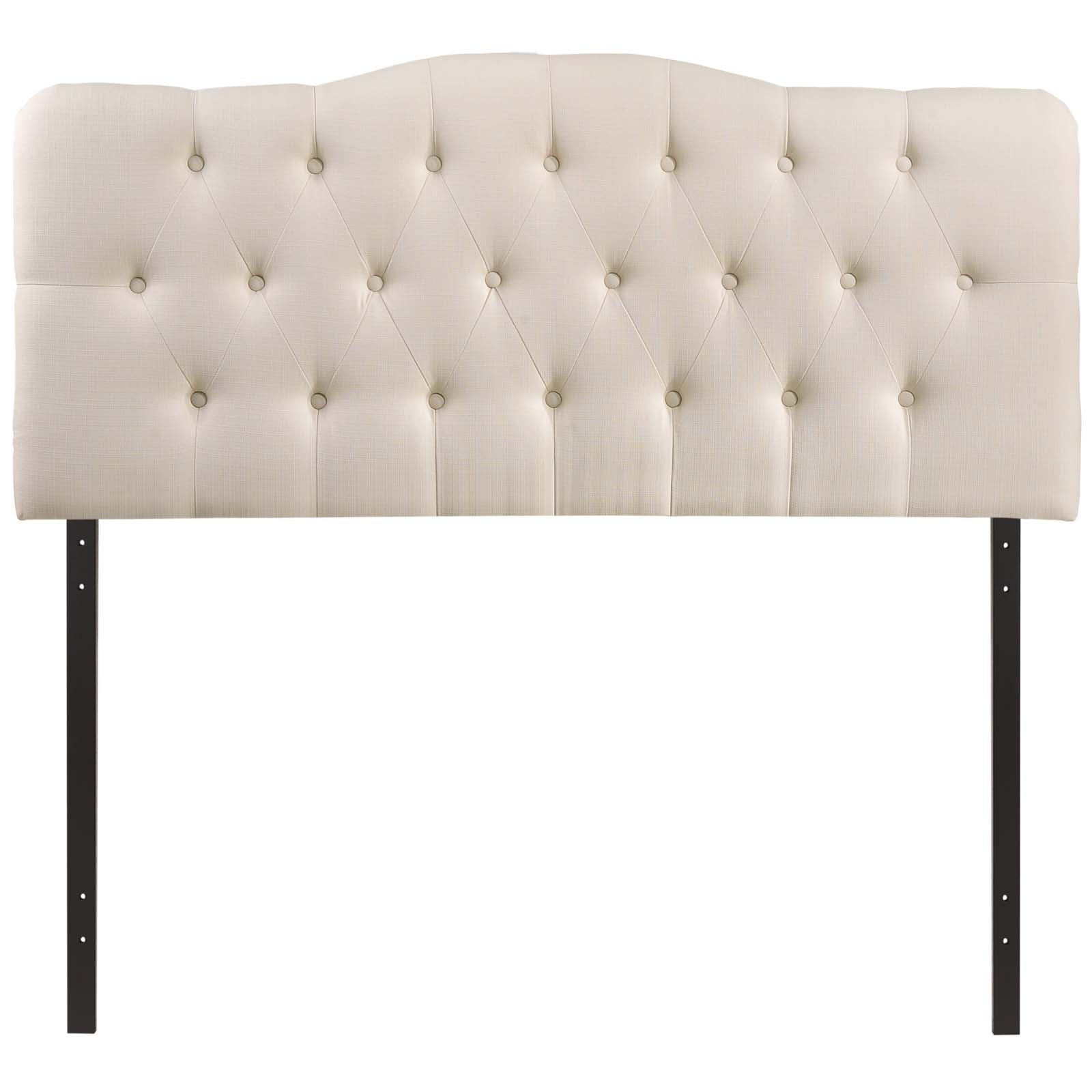 Modway Headboards - Annabel King Upholstered Fabric Headboard Ivory