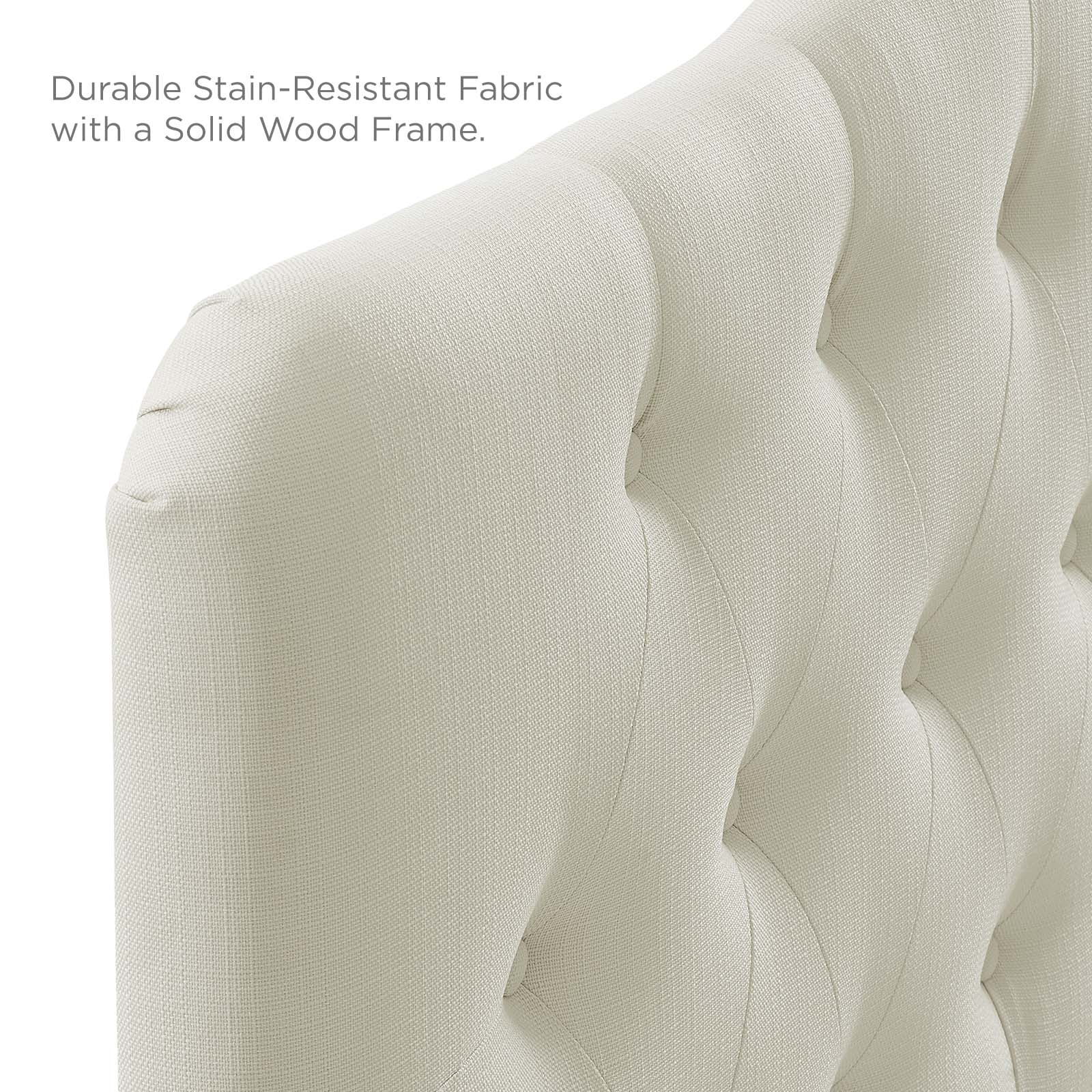 Modway Headboards - Annabel King Upholstered Fabric Headboard Ivory