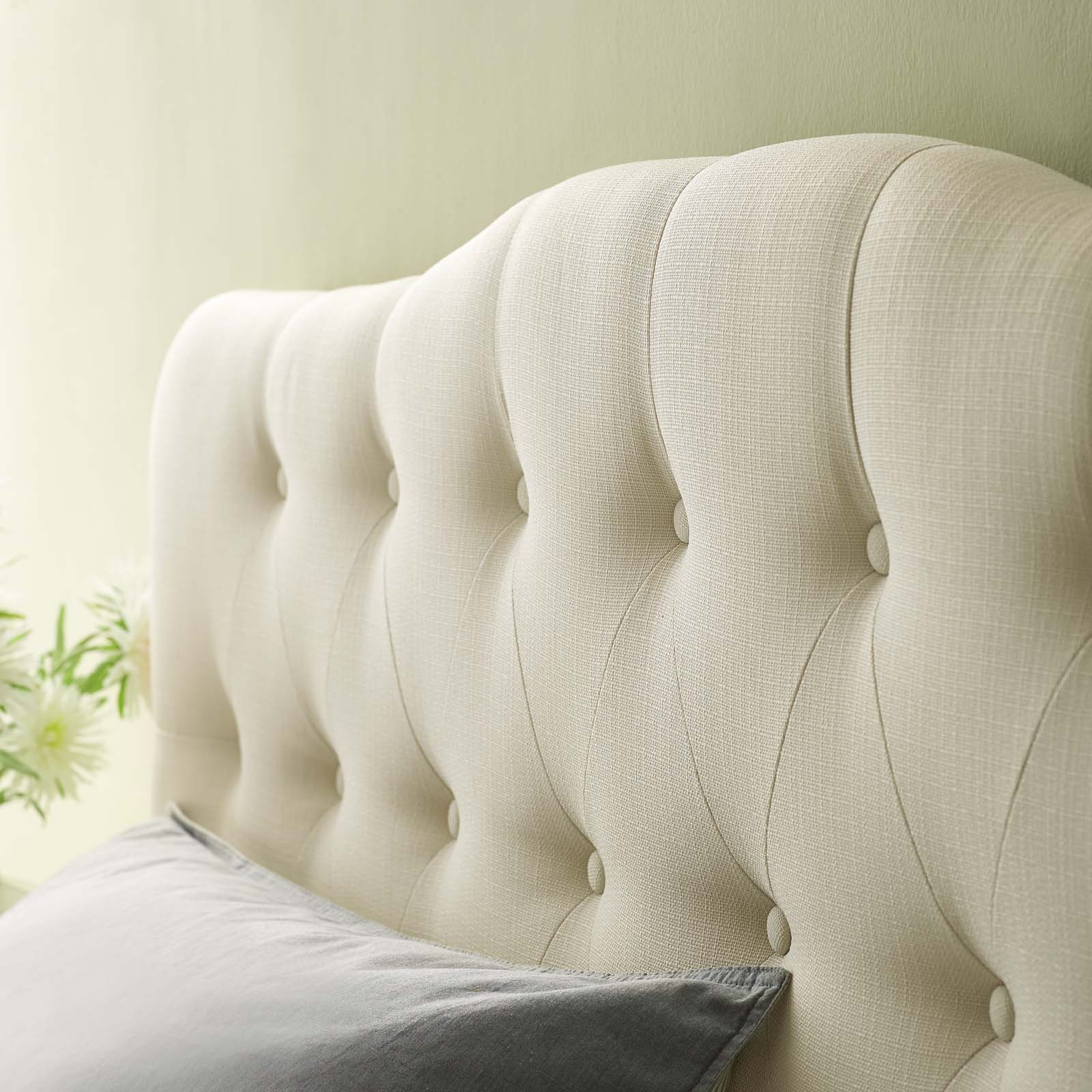 Modway Headboards - Annabel King Upholstered Fabric Headboard Ivory