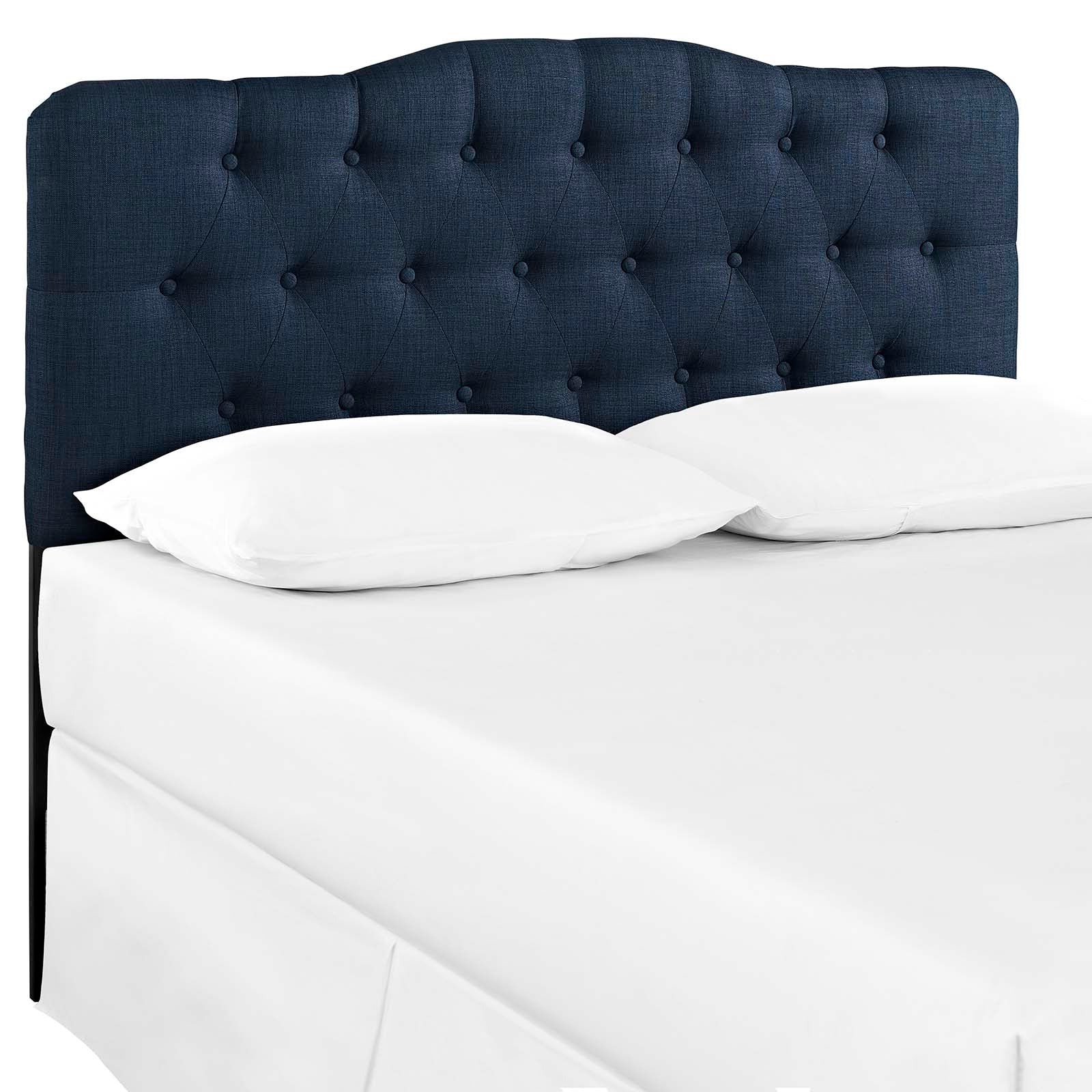 Modway Headboards - Annabel King Upholstered Fabric Headboard Navy