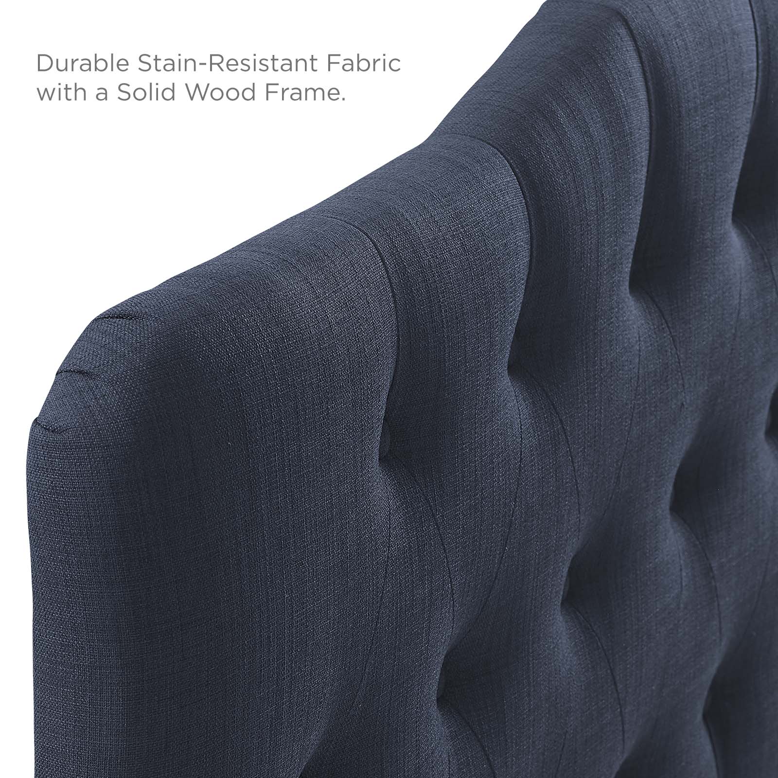 Modway Headboards - Annabel King Upholstered Fabric Headboard Navy