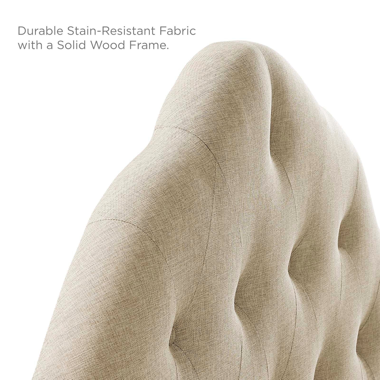 Modway Headboards - Sovereign Queen Upholstered Fabric Headboard Beige