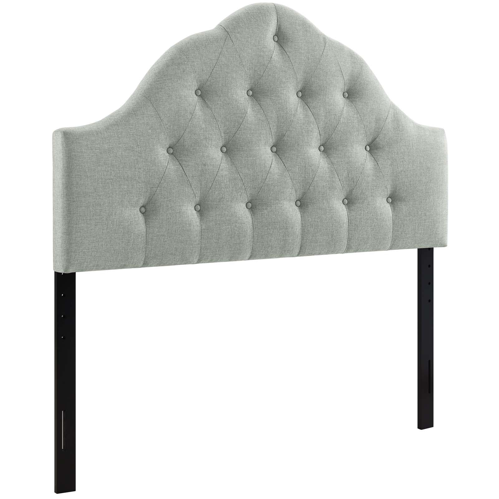 Modway Headboards - Sovereign Queen Upholstered Fabric Headboard Gray