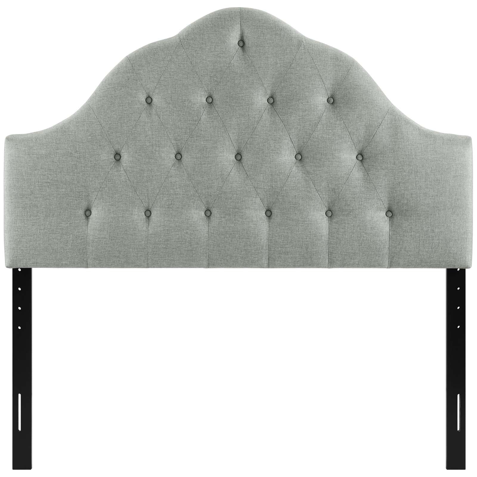 Modway Headboards - Sovereign Queen Upholstered Fabric Headboard Gray
