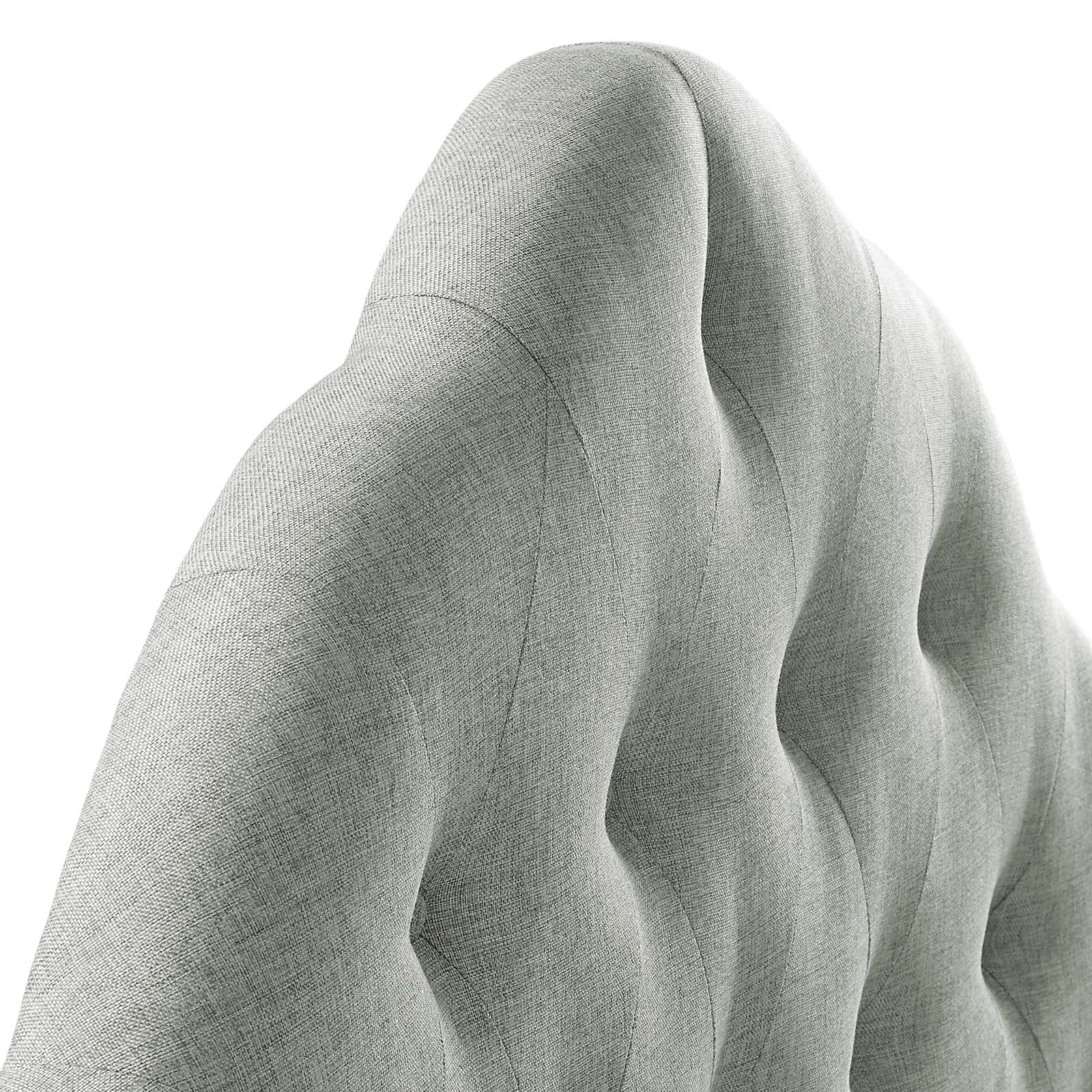 Modway Headboards - Sovereign Queen Upholstered Fabric Headboard Gray