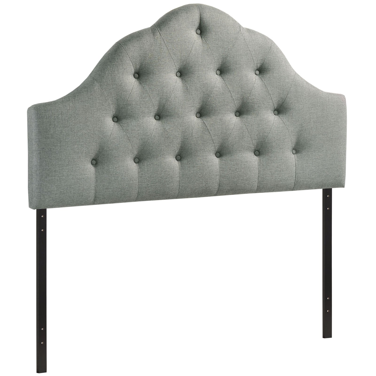 Modway Headboards - Sovereign Full Upholstered Fabric Headboard Gray