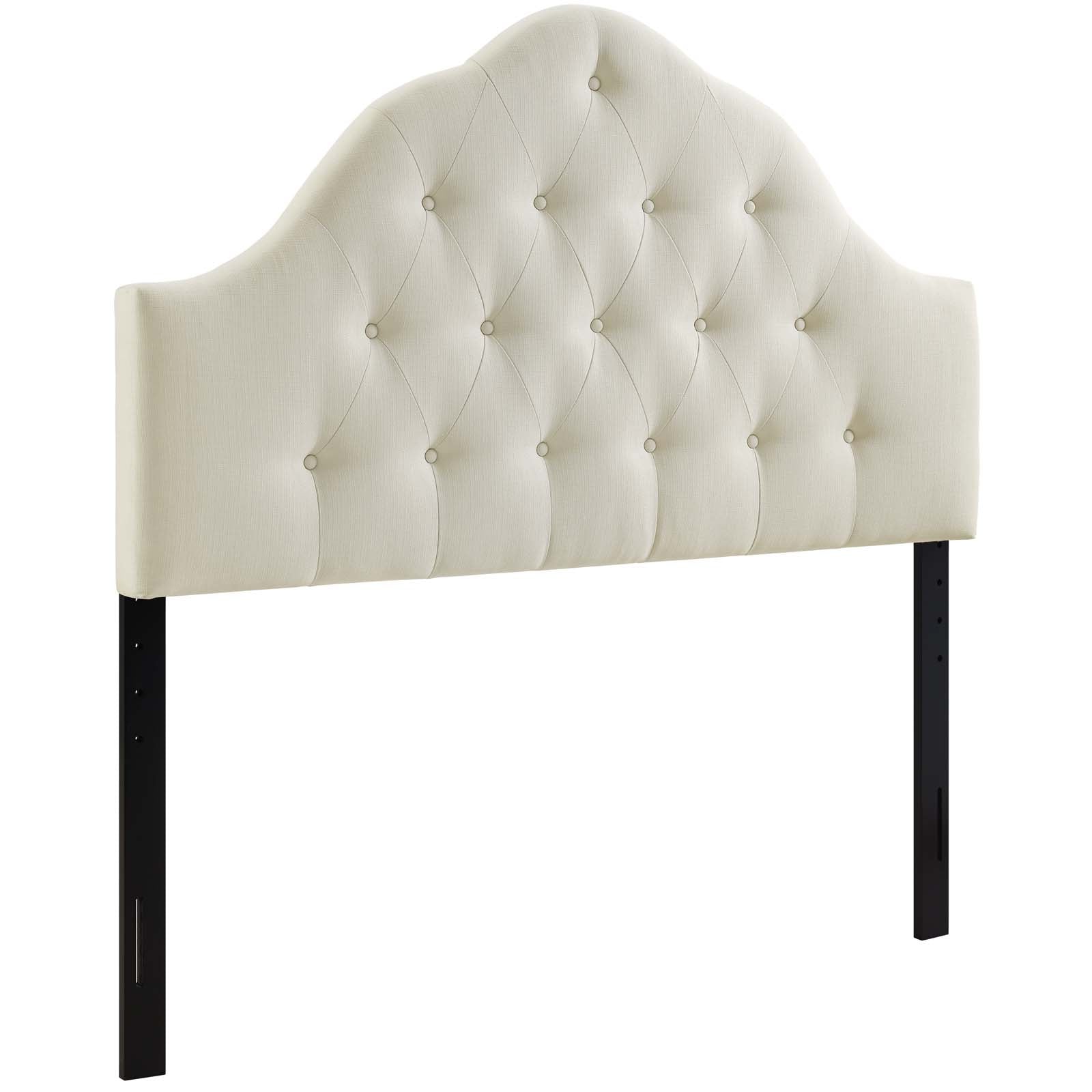 Modway Headboards - Sovereign Full Upholstered Fabric Headboard Ivory