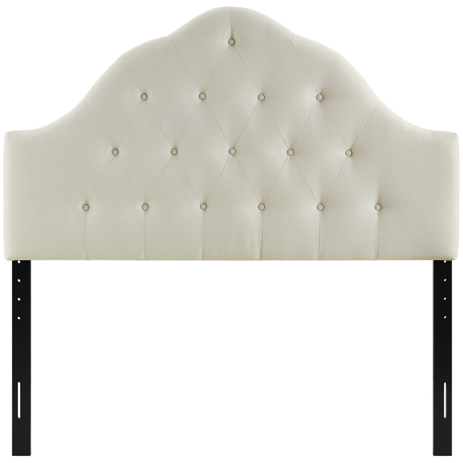 Modway Headboards - Sovereign Full Upholstered Fabric Headboard Ivory