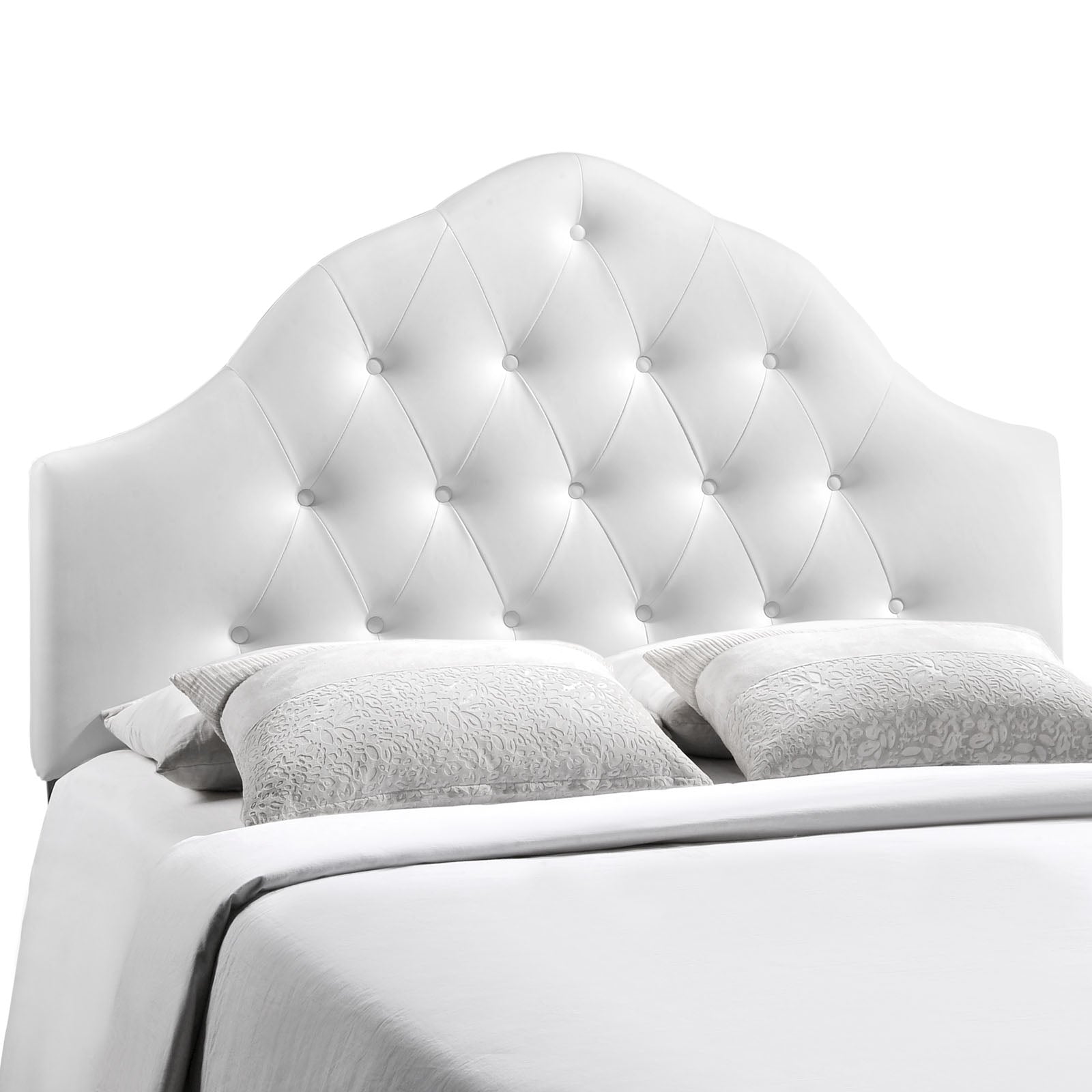 Modway Headboards - Sovereign Full Upholstered Vinyl Headboard White