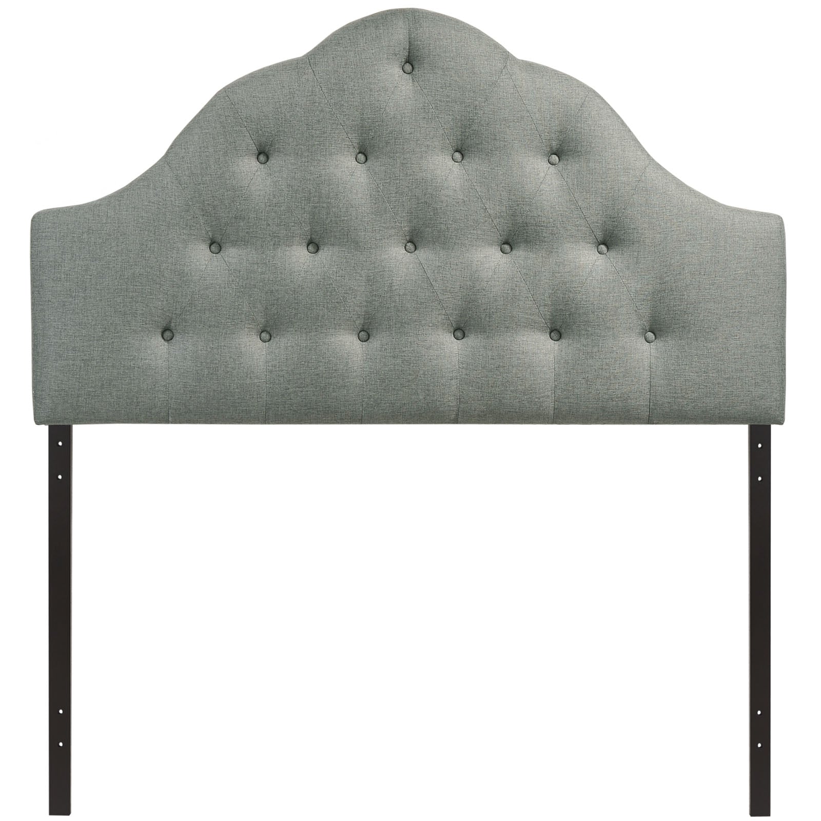 Modway Headboards - Sovereign King Upholstered Fabric Headboard Gray