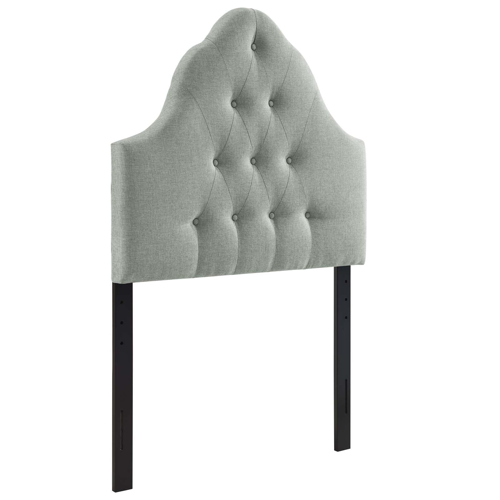 Modway Headboards - Sovereign Twin Upholstered Fabric Headboard Gray