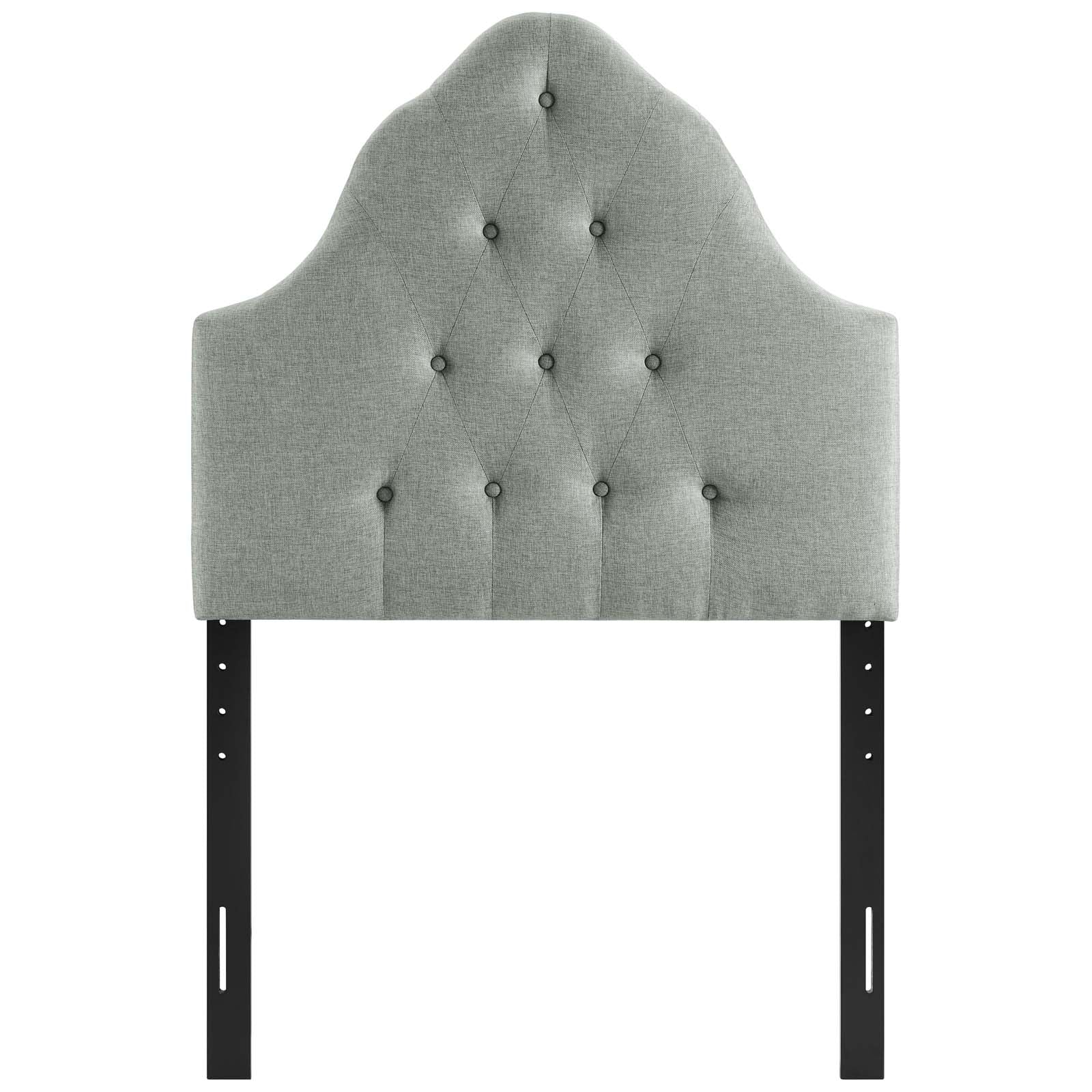 Modway Headboards - Sovereign Twin Upholstered Fabric Headboard Gray