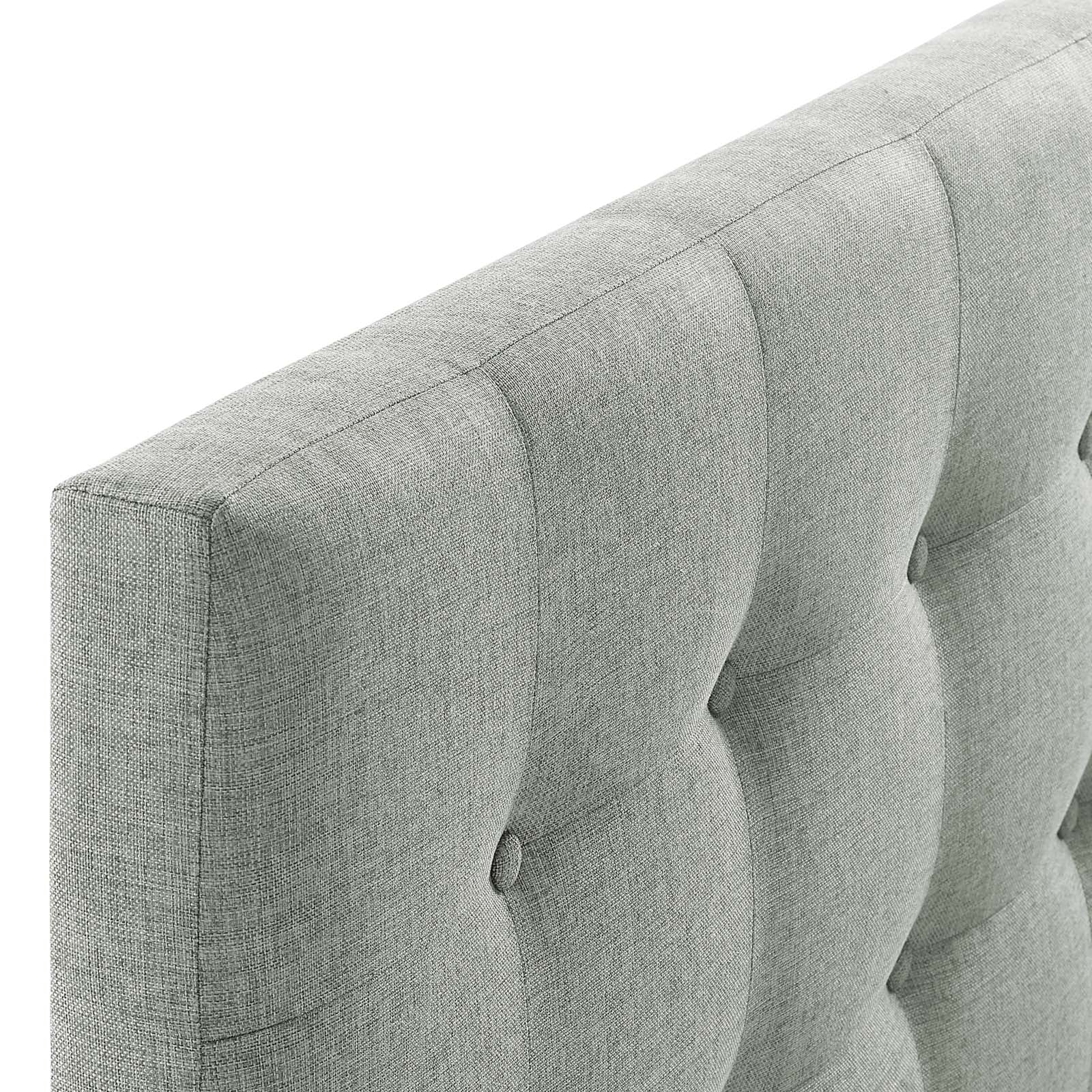 Modway Headboards - Emily Queen Upholstered Fabric Headboard Gray