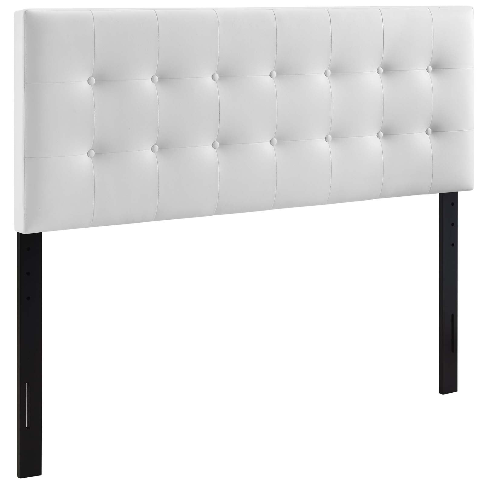 Modway Headboards - Emily Queen Upholstered Vinyl Headboard White