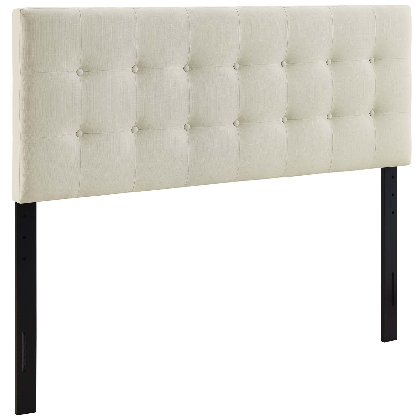 Modway Headboards - Emily King Upholstered Fabric Headboard Ivory