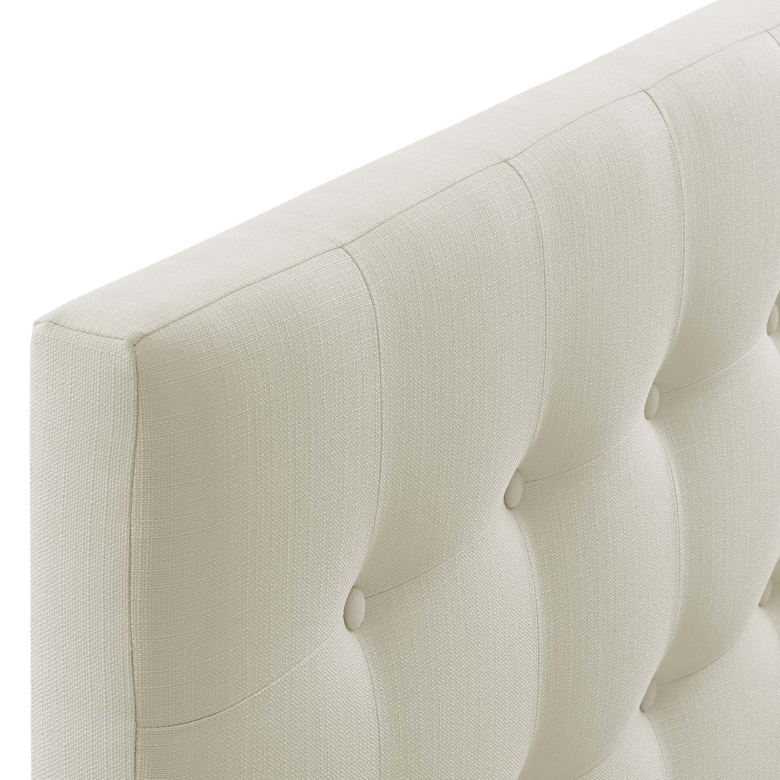 Modway Headboards - Emily King Upholstered Fabric Headboard Ivory