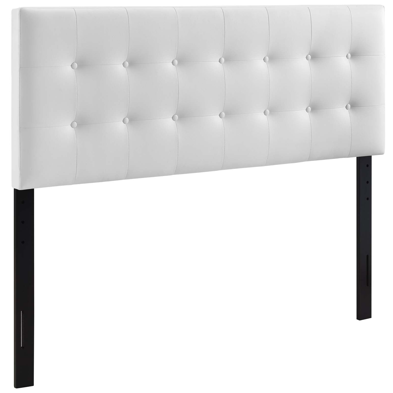 Modway Headboards - Emily King Upholstered Vinyl Headboard White