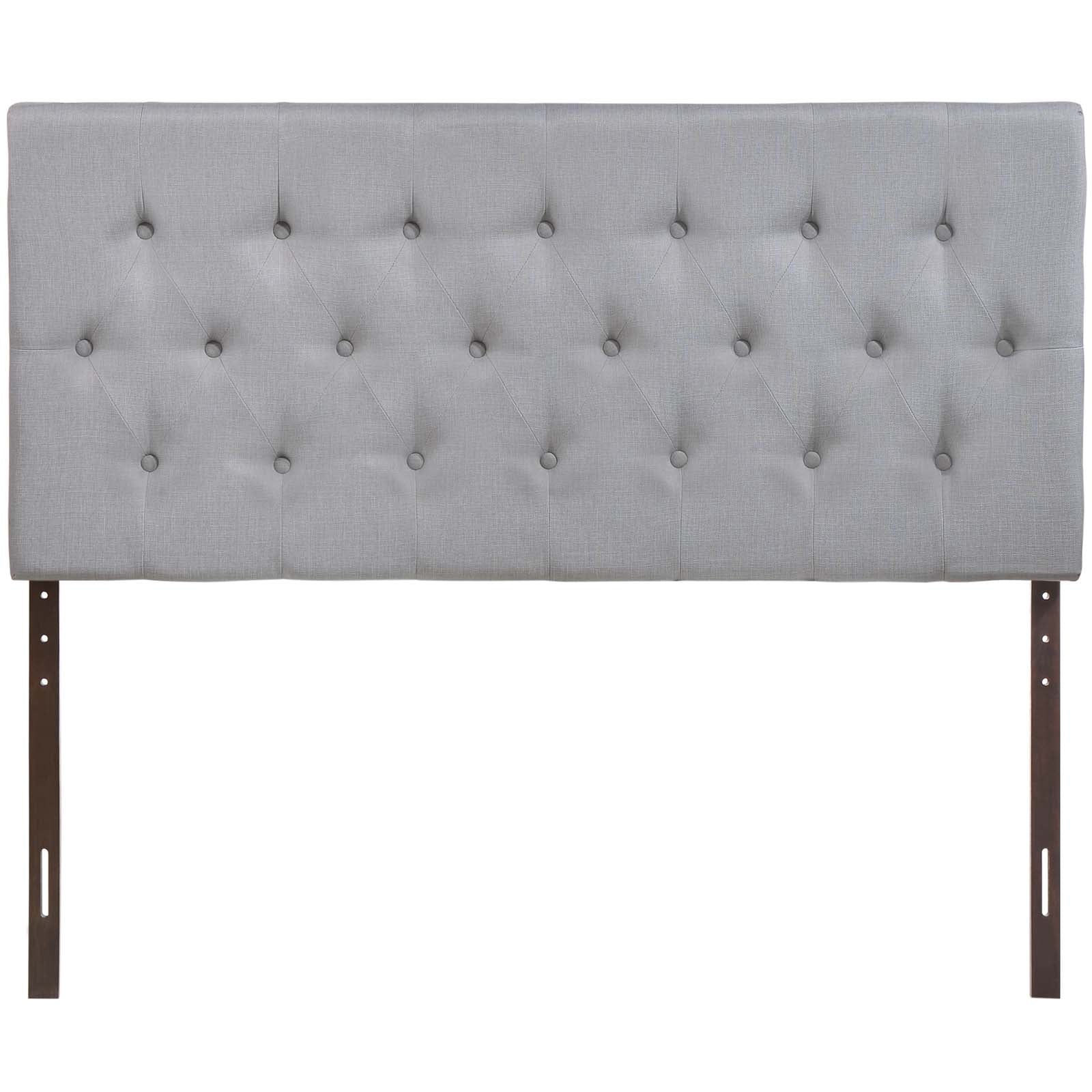 Modway Headboards - Clique Queen Upholstered Fabric Headboard Sky Gray