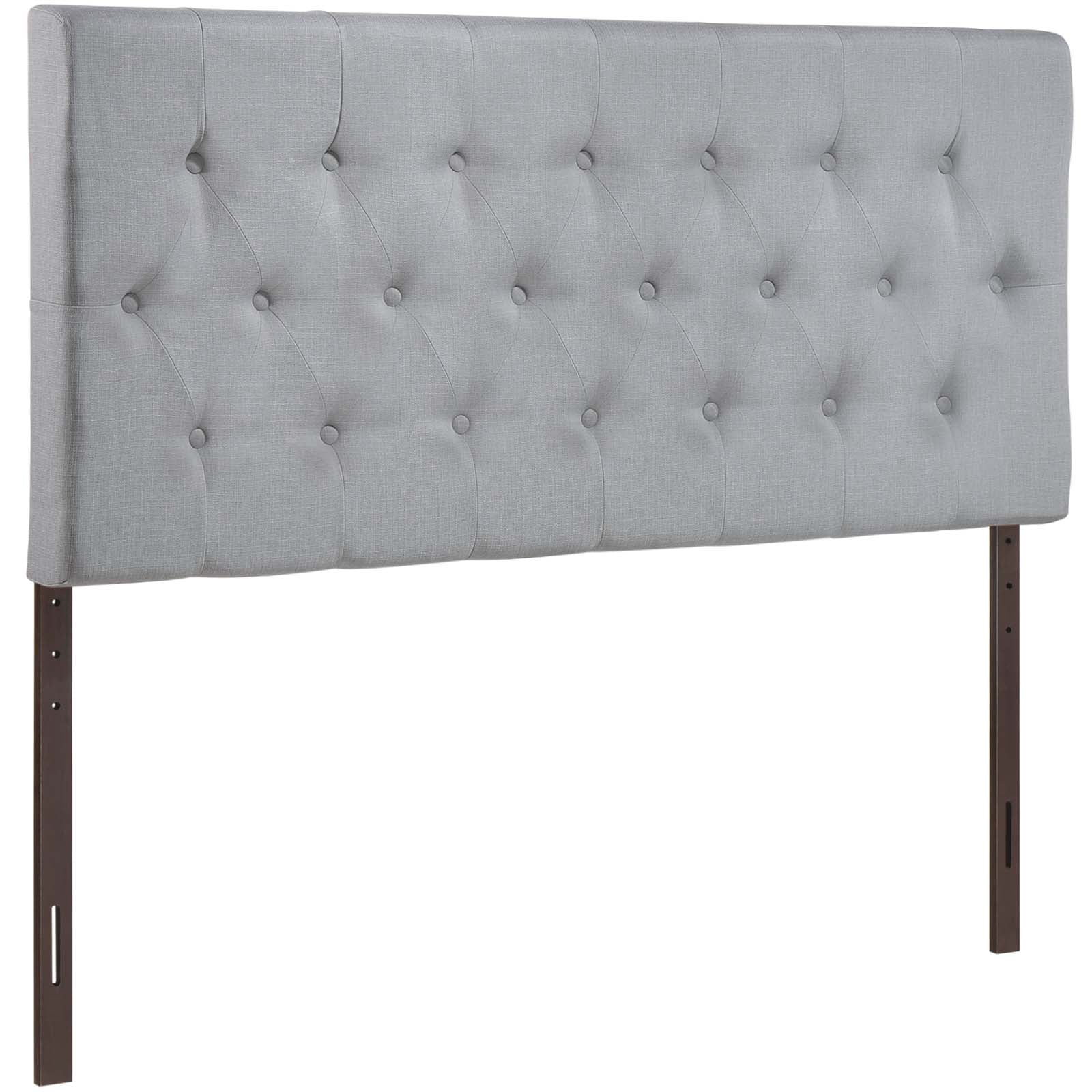 Modway Headboards - Clique Full Upholstered Fabric Headboard Sky Gray