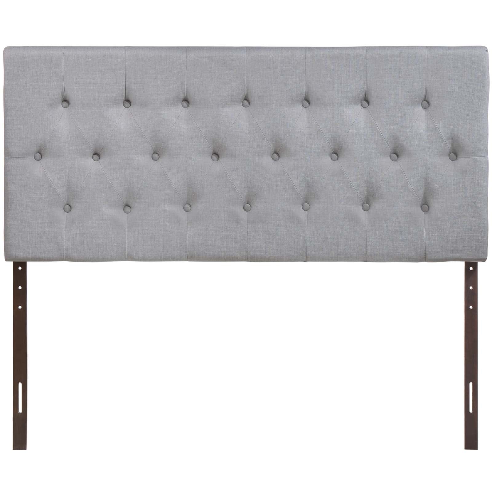 Modway Headboards - Clique Full Upholstered Fabric Headboard Sky Gray