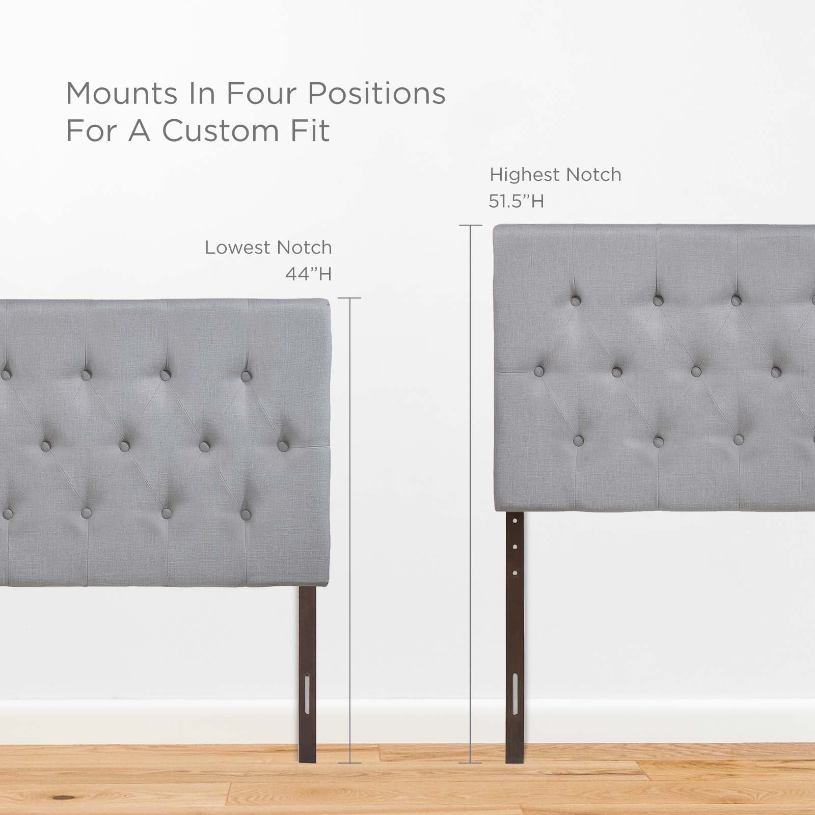 Modway Headboards - Clique Full Upholstered Fabric Headboard Sky Gray