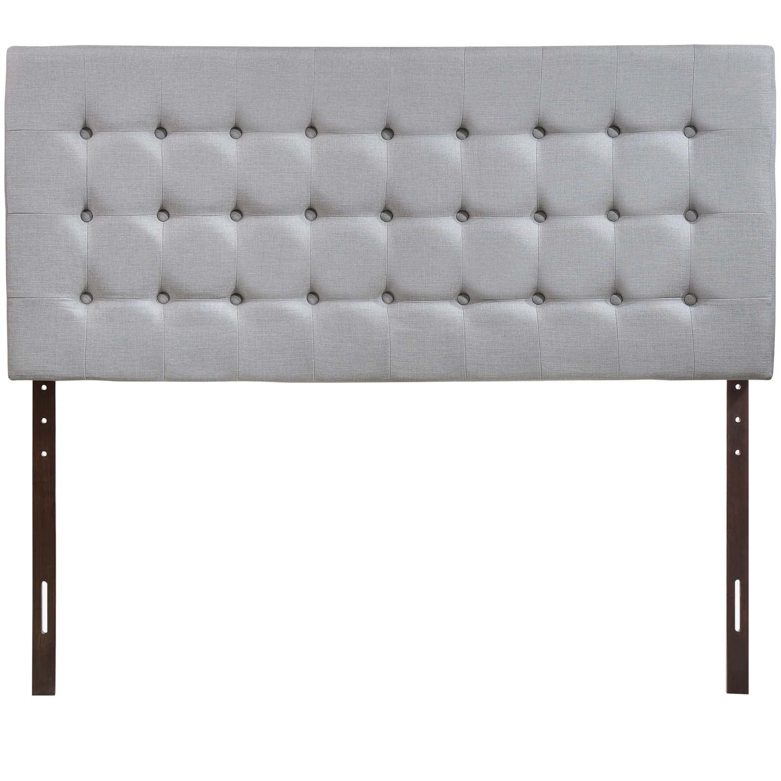 Modway Headboards - Tinble Queen Upholstered Fabric Headboard Sky Gray